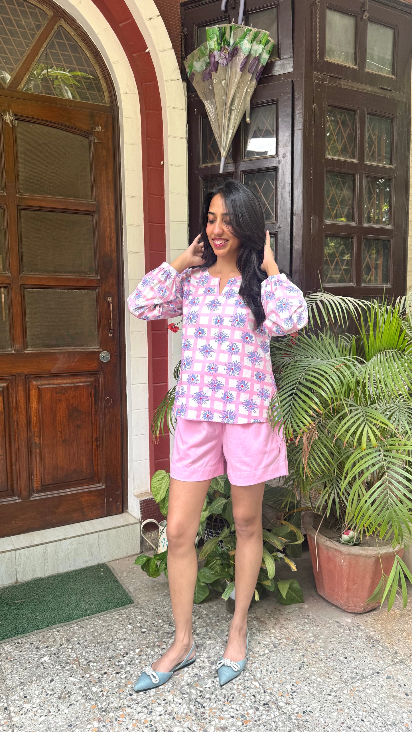 Easy Days Cotton Top - Pink