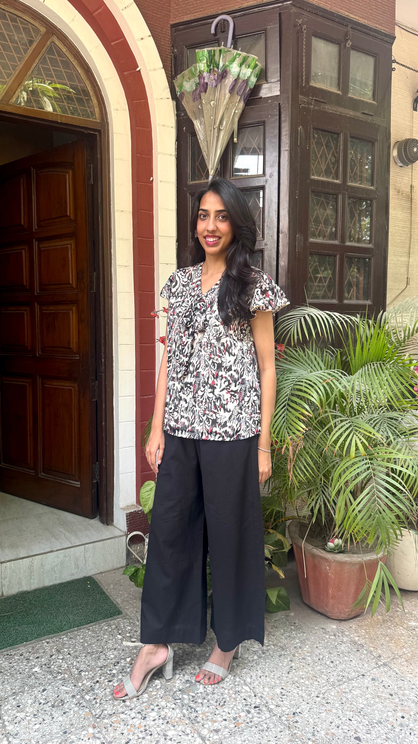 Soft Muse Bow Blouse - Black