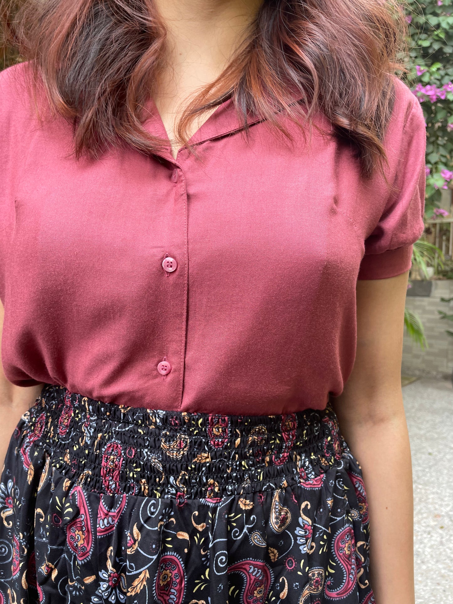 Autumn Printed Palazzo (Free Size)