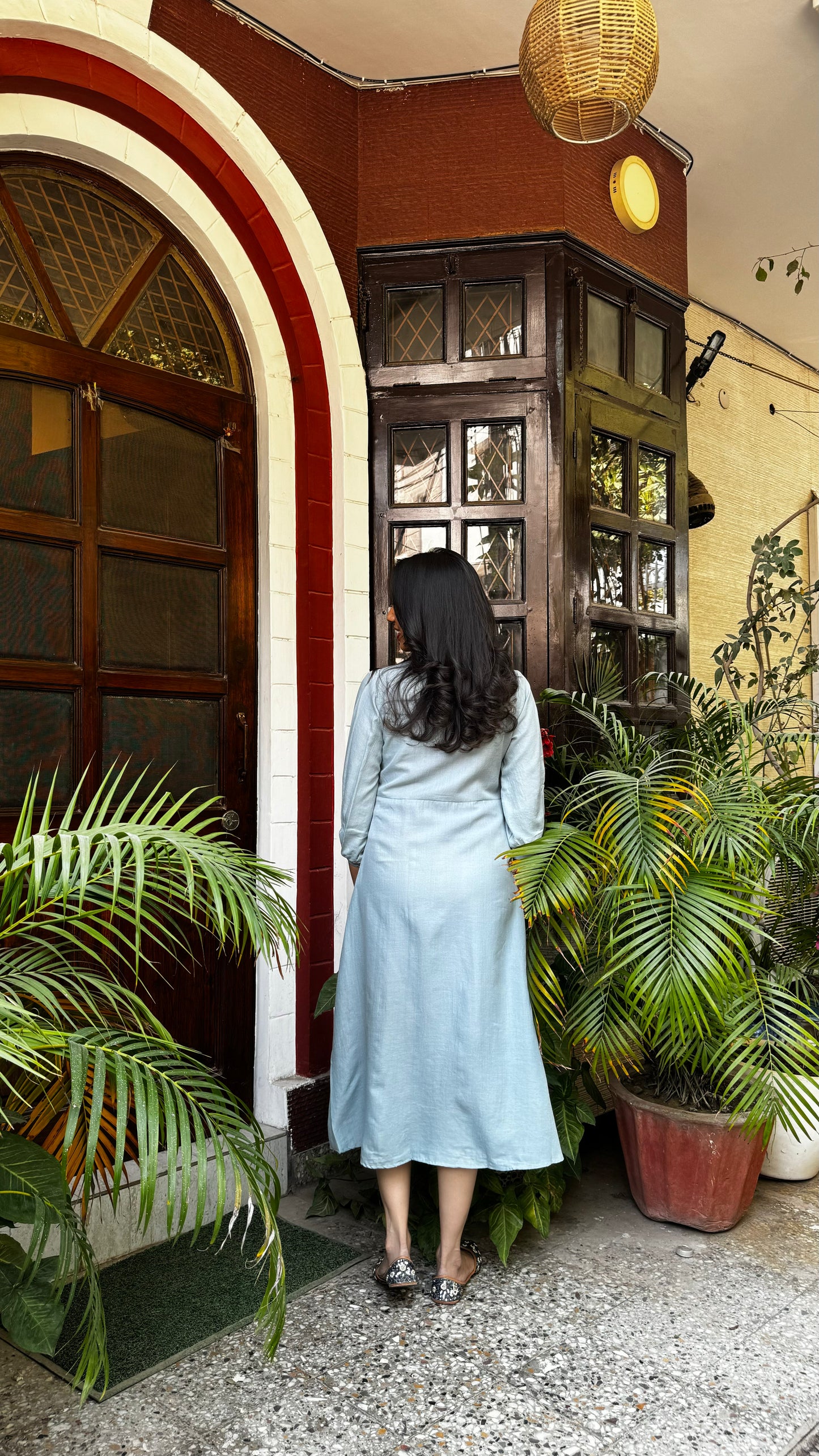 Ruby Embroidered Dress – Mint
