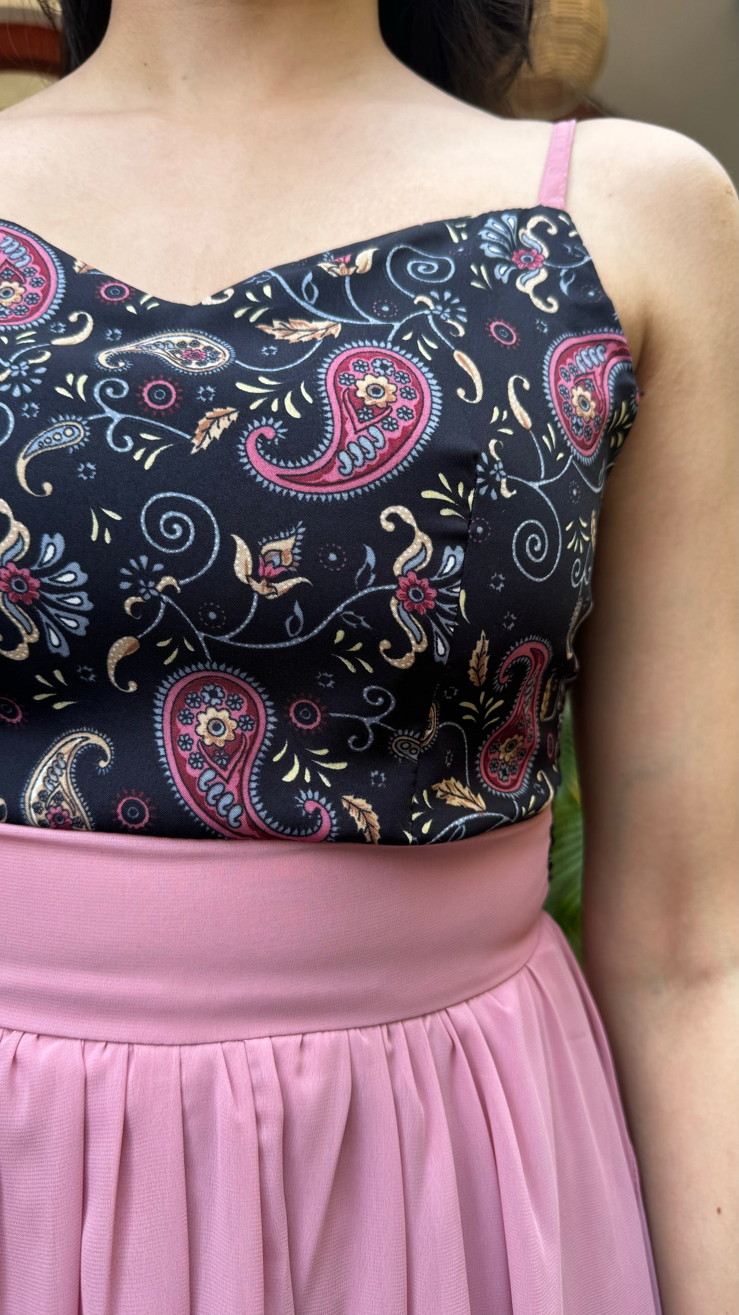 Petals Layered Maxi Dress – Pink