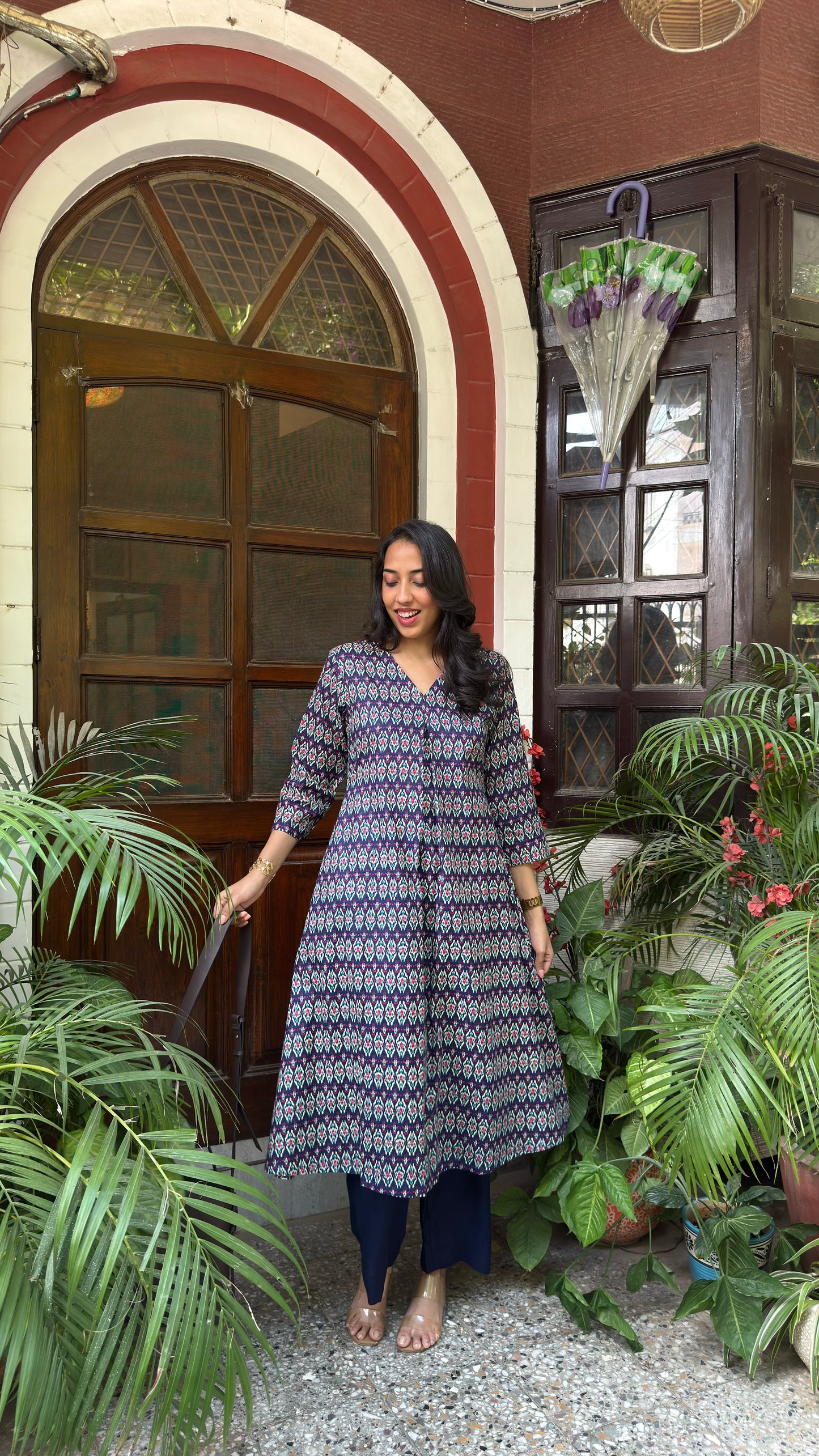 A-Line Cotton Set - Ikat (Premium Collection)