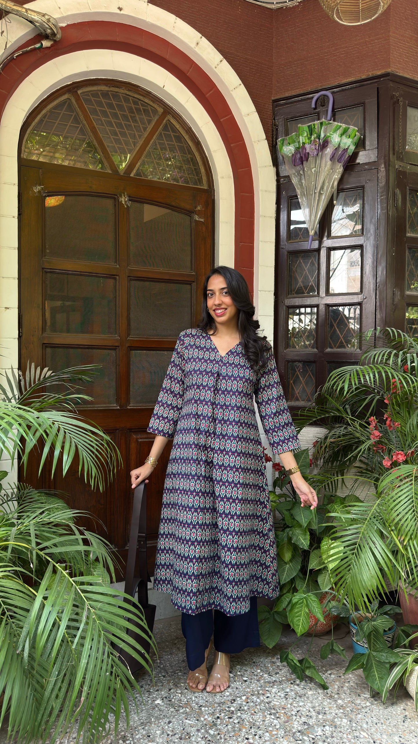 A-Line Cotton Set - Ikat (Premium Collection)