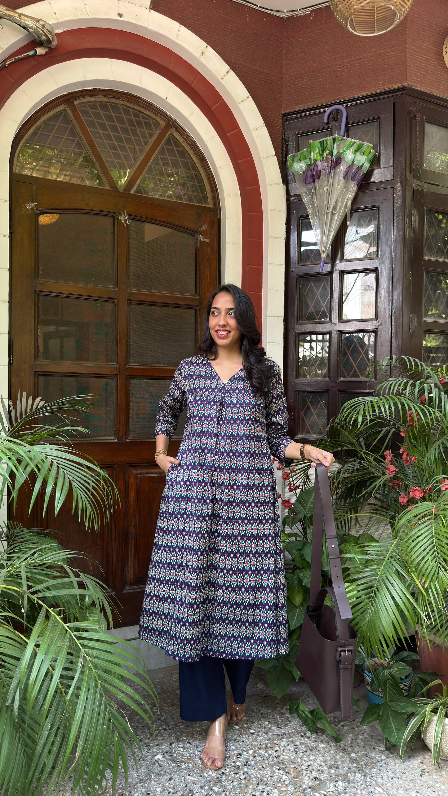 A-Line Cotton Set - Ikat (Premium Collection)