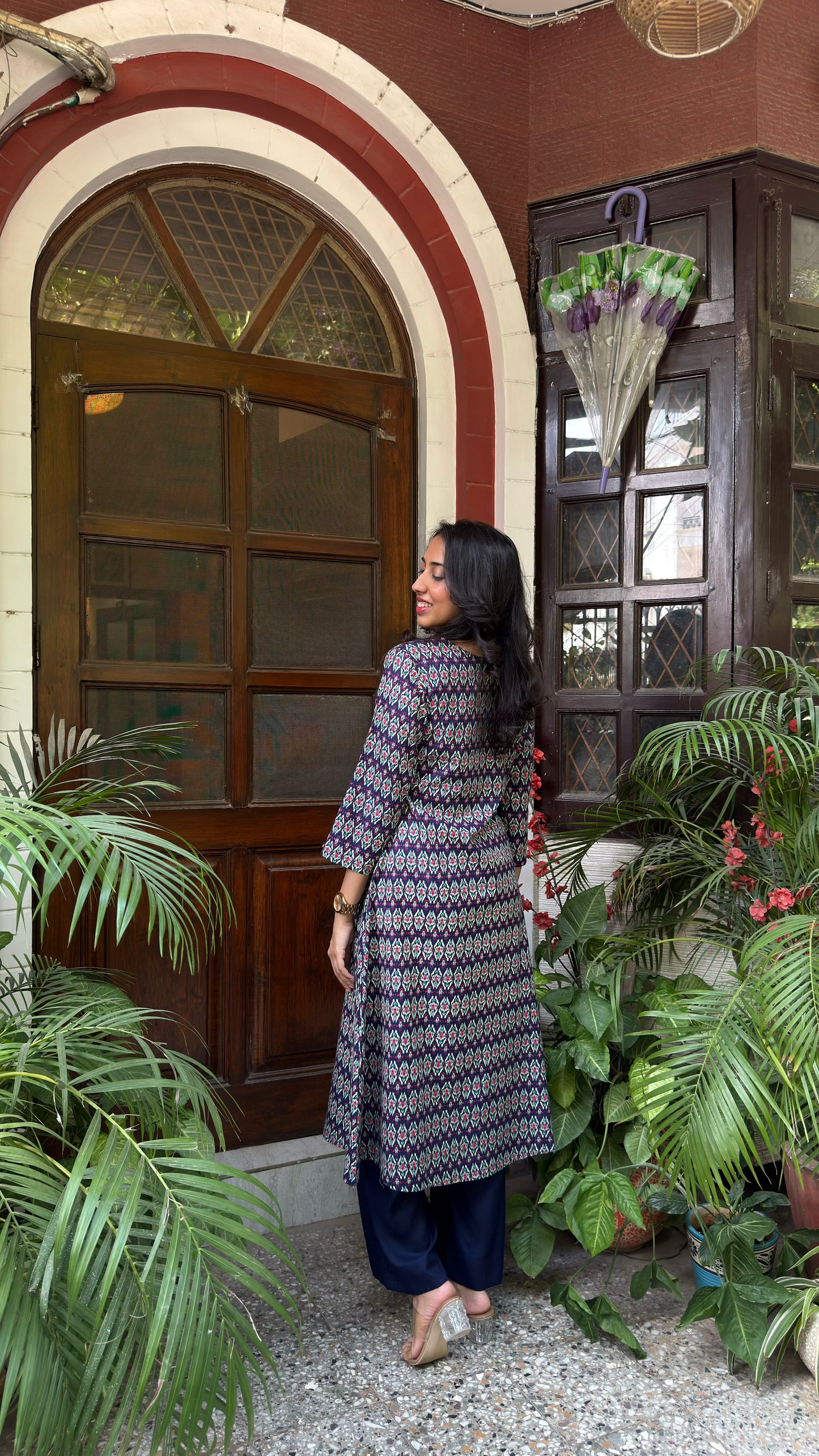 A-Line Cotton Set - Ikat (Premium Collection)