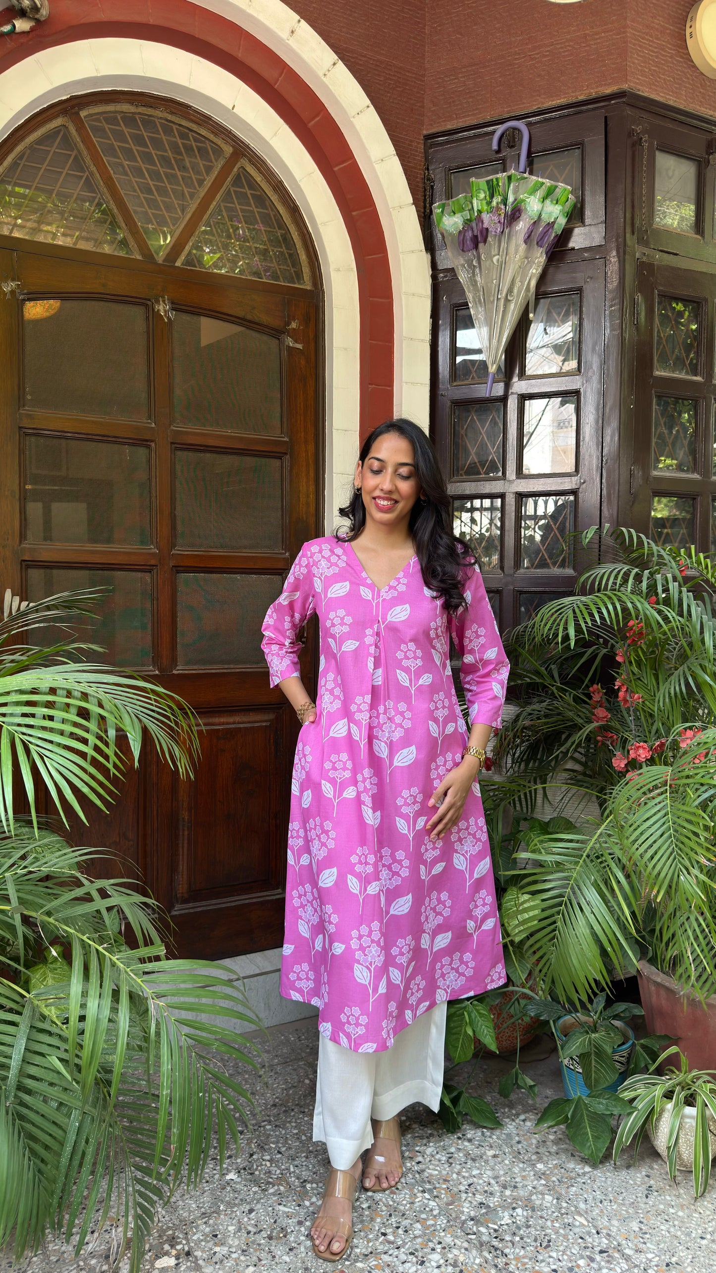 A-Line Cotton Set - Pink (Premium Collection)