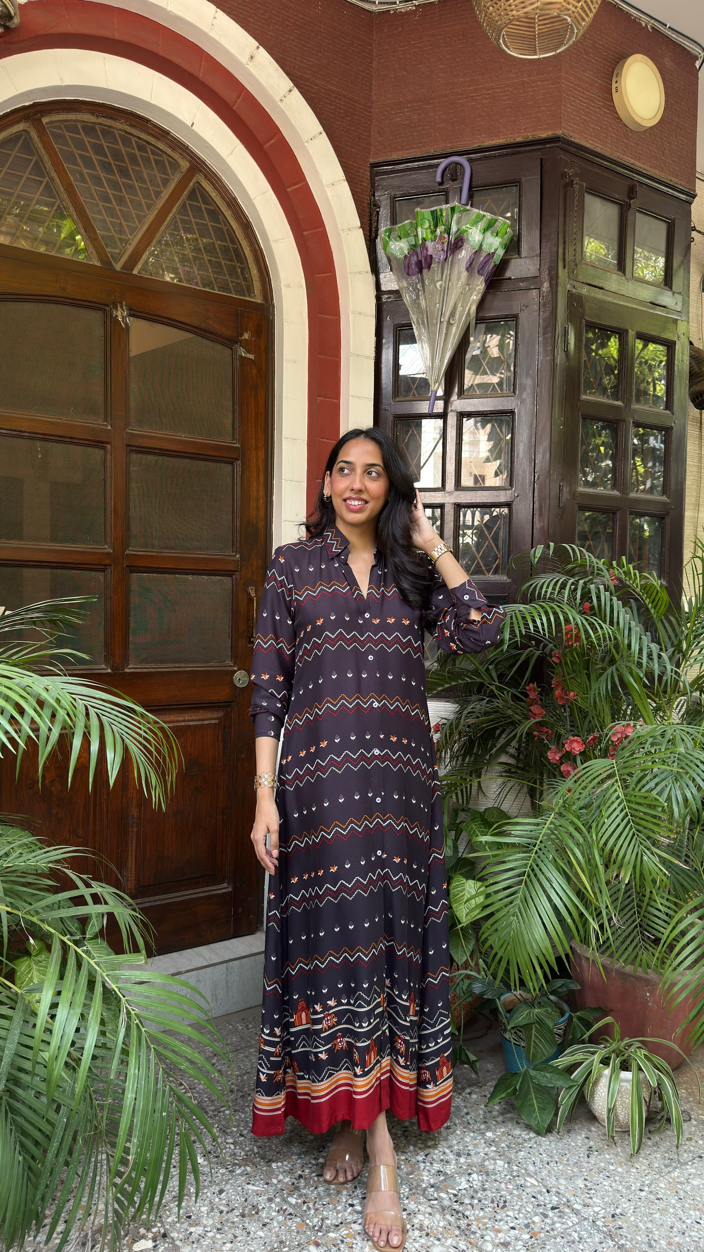 Touring India Maxi Dress - Black (Premium Collection)