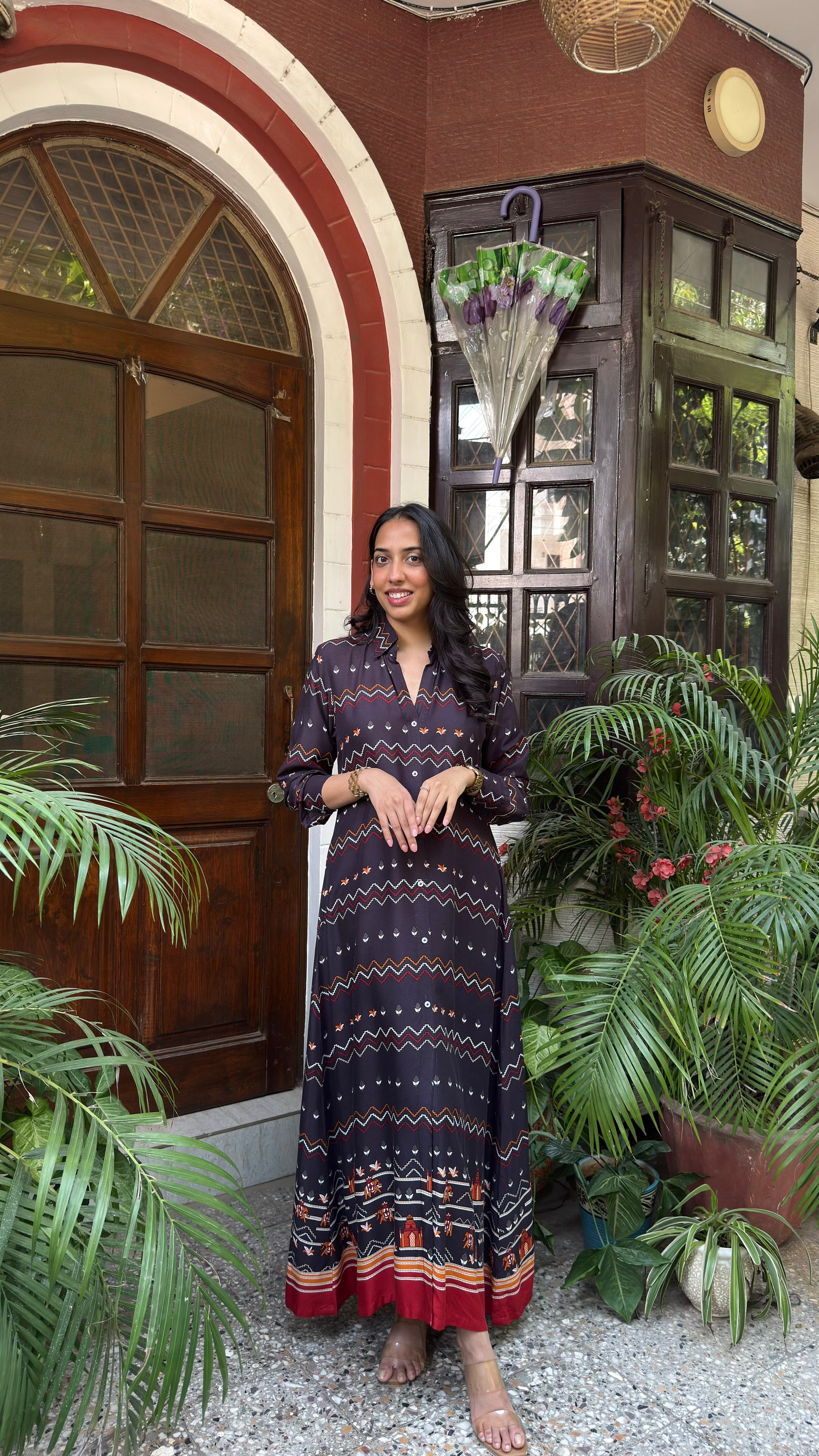 Touring India Maxi Dress - Black (Premium Collection)