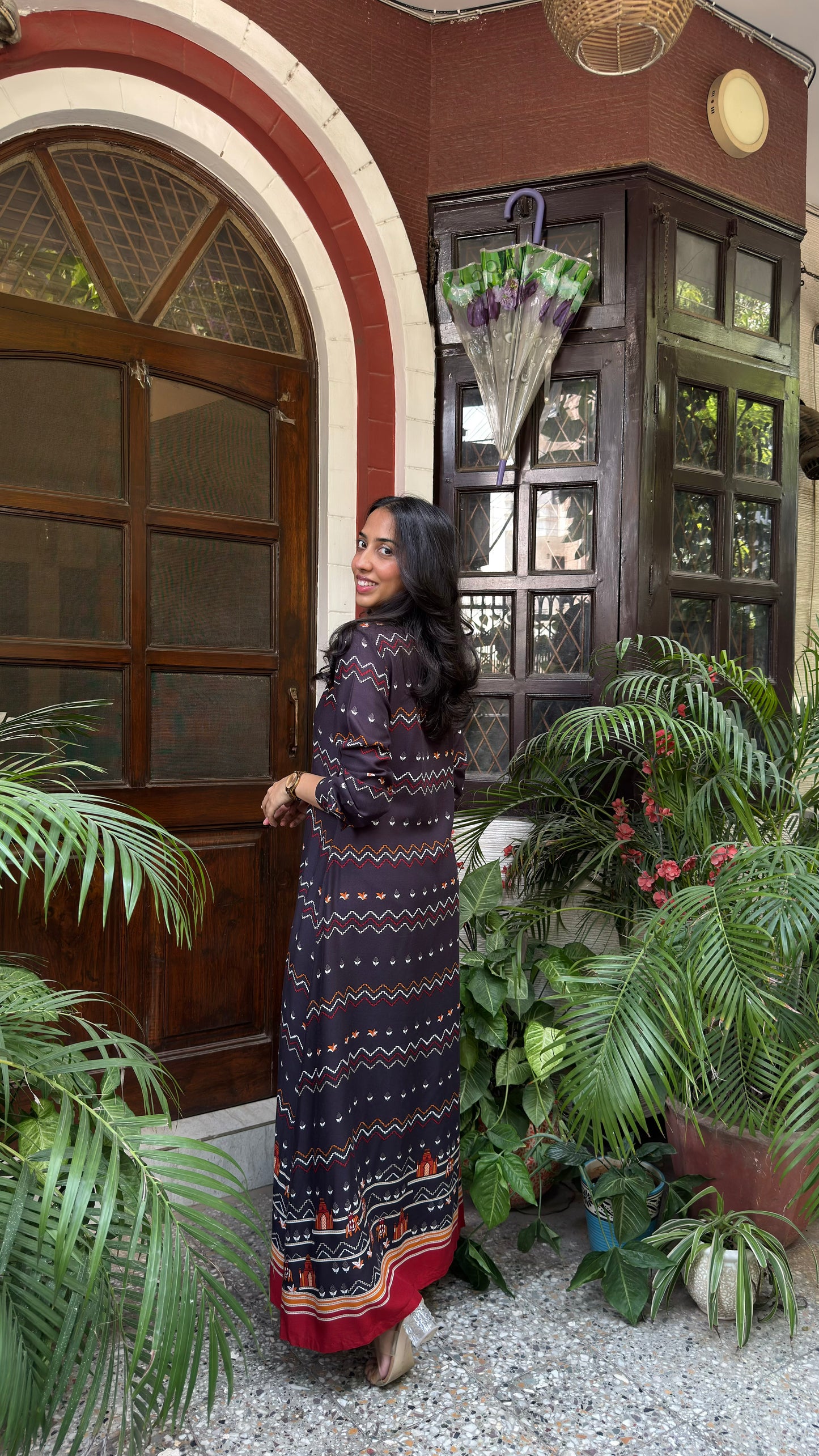 Touring India Maxi Dress - Black (Premium Collection)