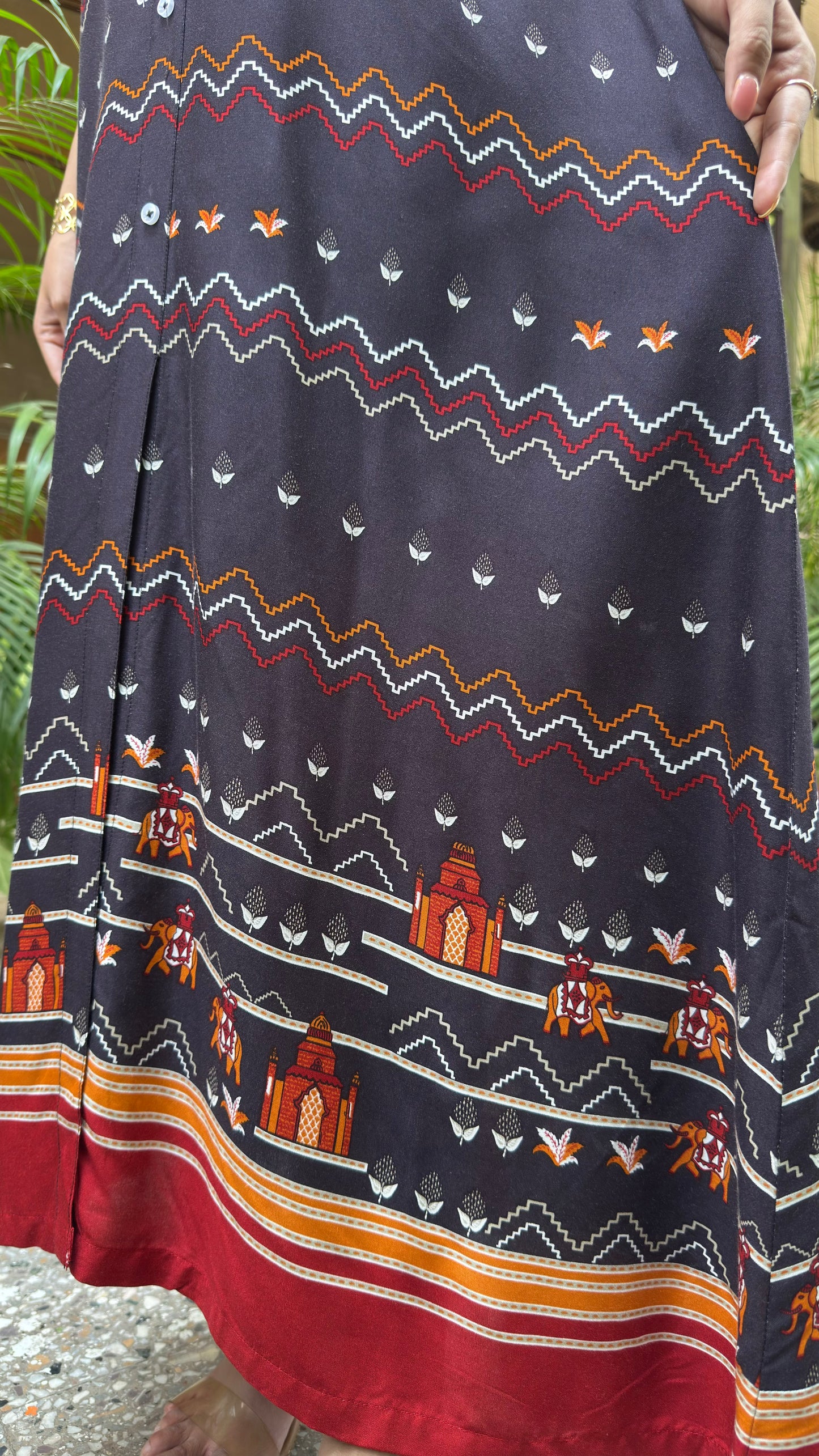 Touring India Maxi Dress - Black (Premium Collection)