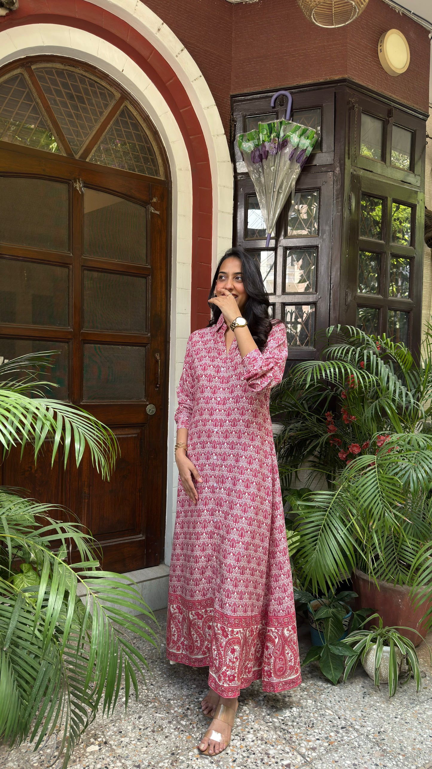 Touring India Maxi Dress - Pink (Premium Collection)