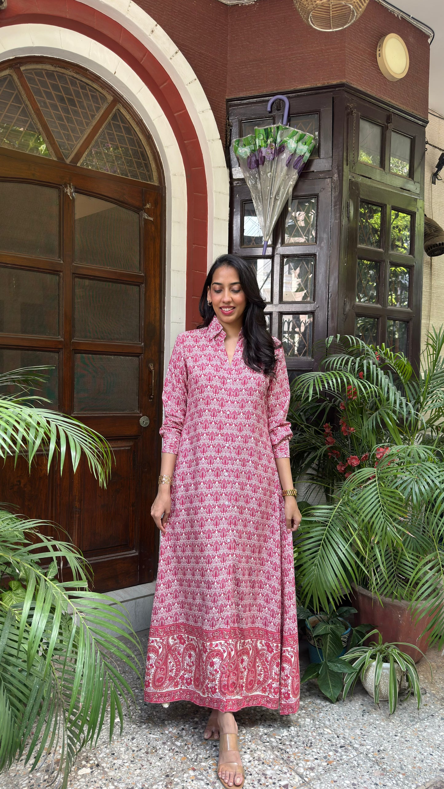Touring India Maxi Dress - Pink (Premium Collection)