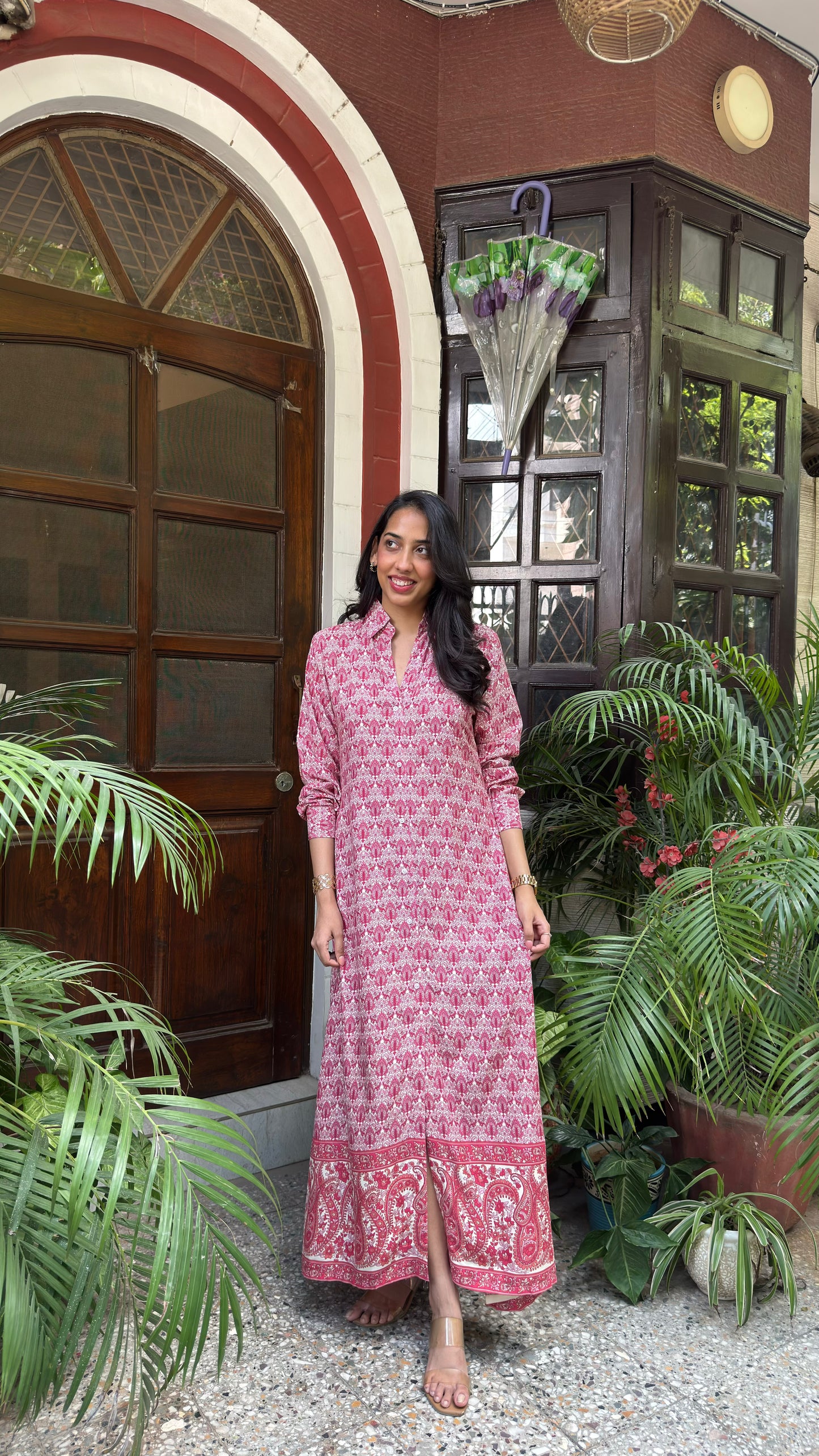 Touring India Maxi Dress - Pink (Premium Collection)