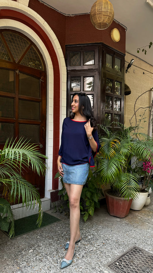 Cape-tivating Top - Blue