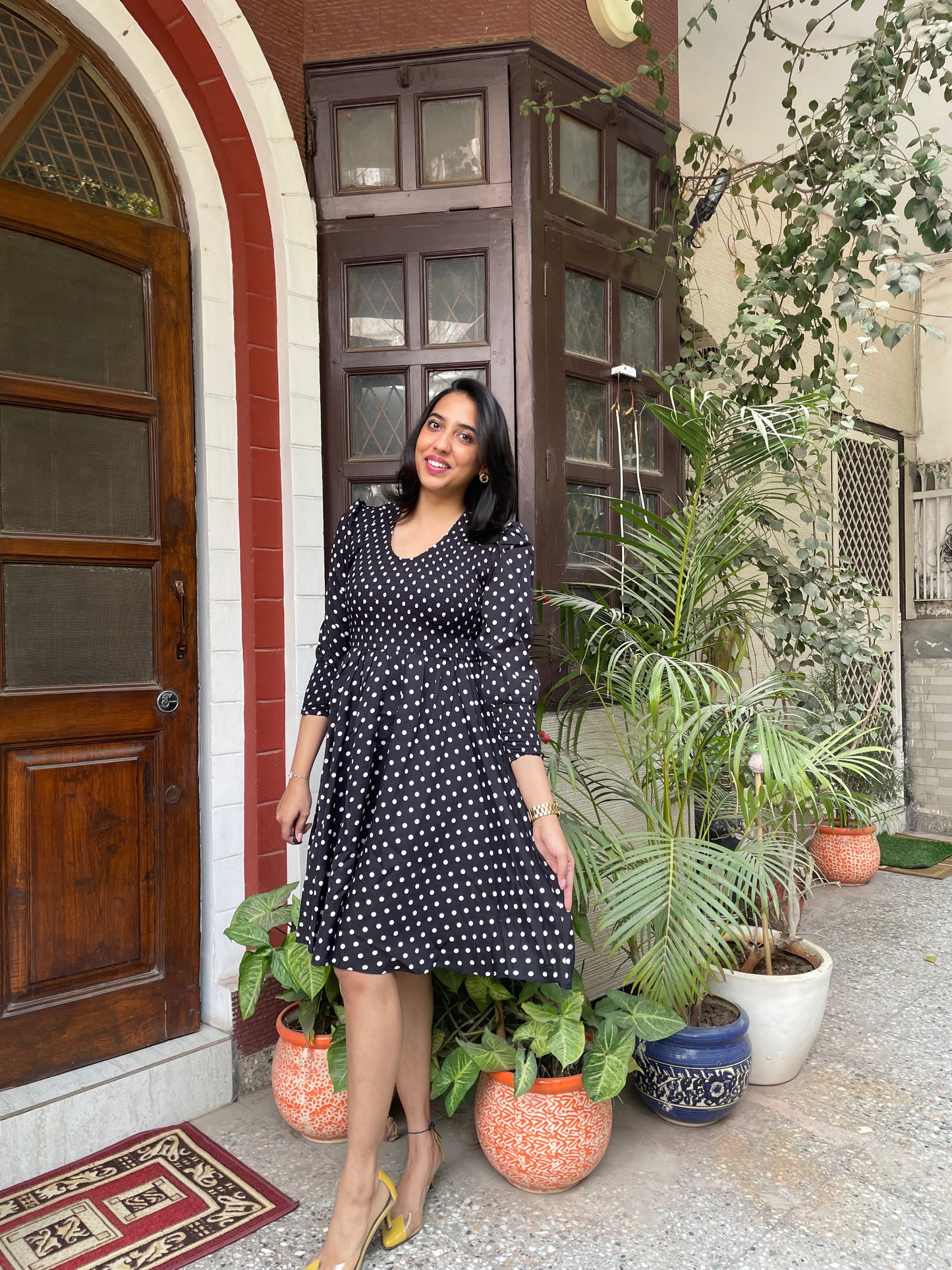 Black Smocked Dress