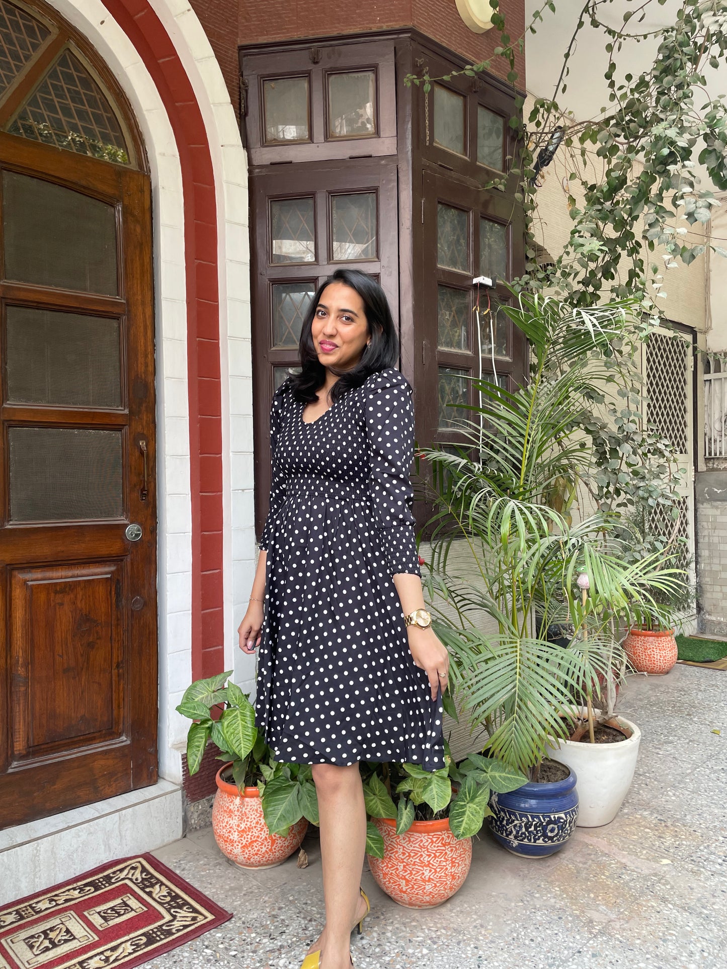 Black Smocked Dress