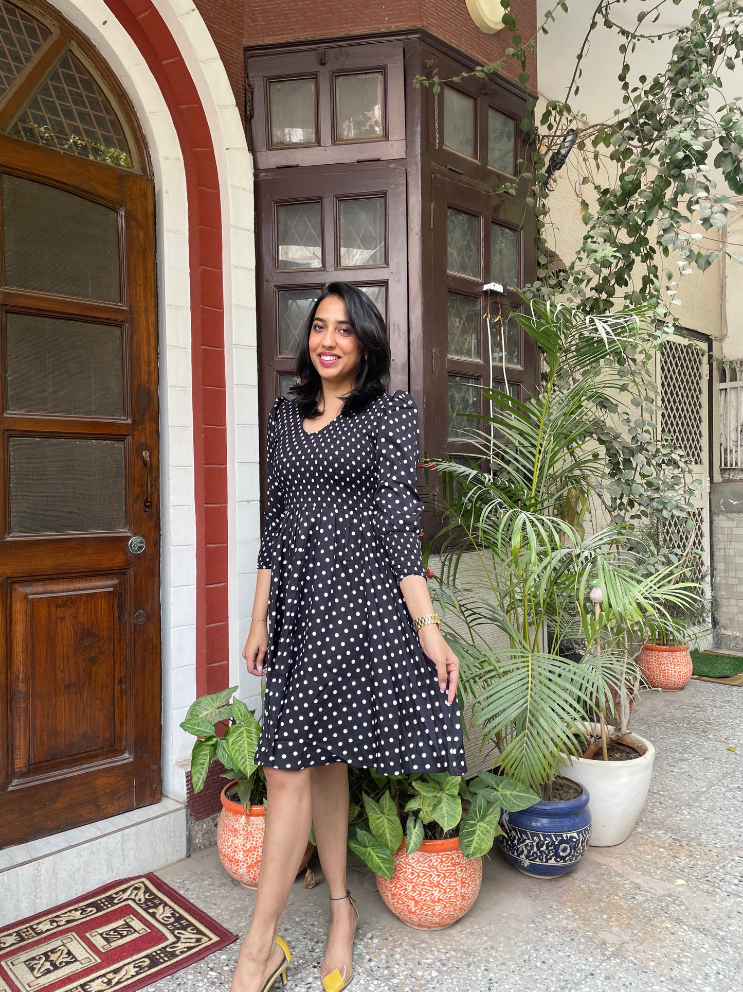 Black Smocked Dress