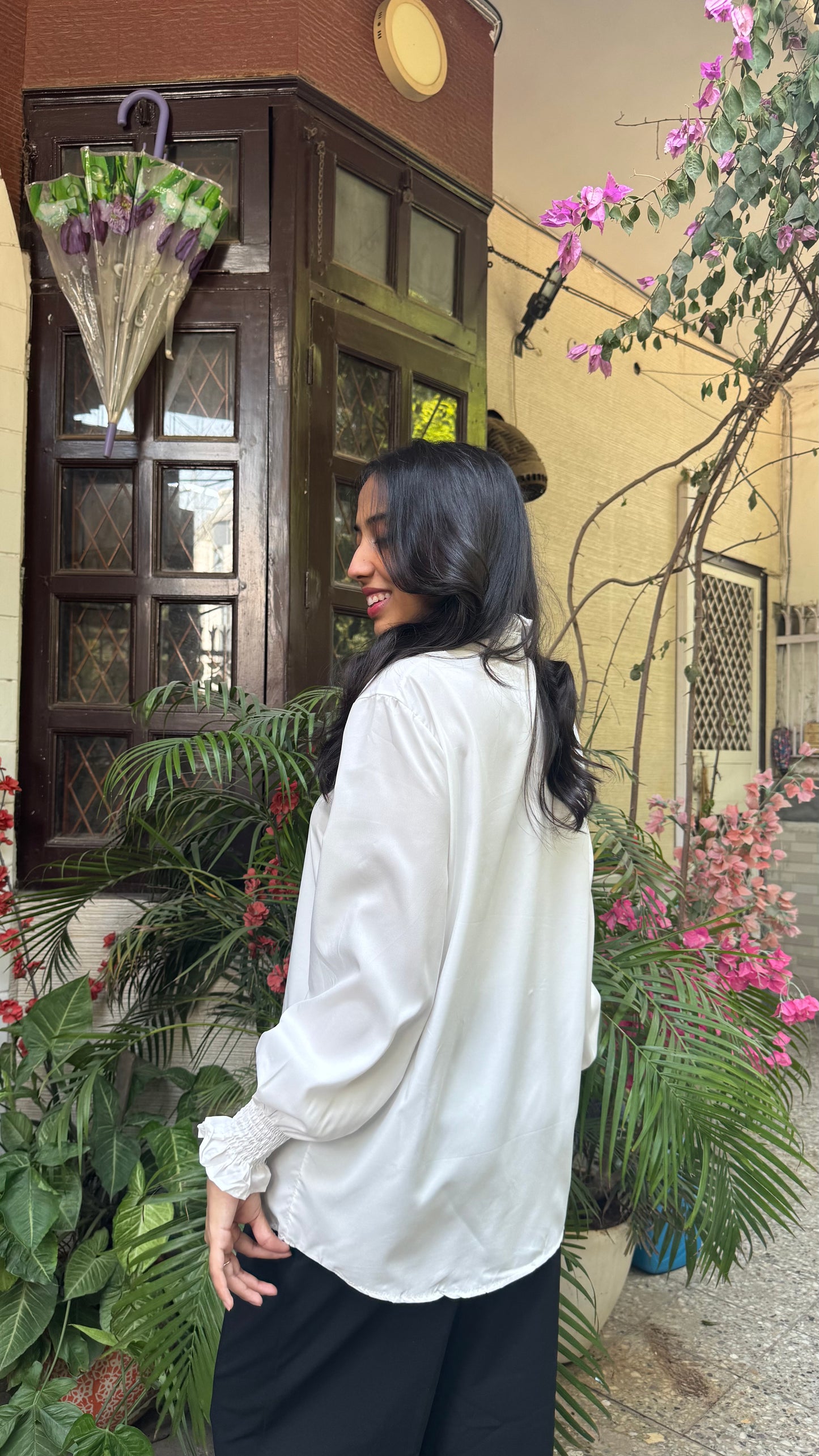 Old Money Shirt & Sweater Set - White