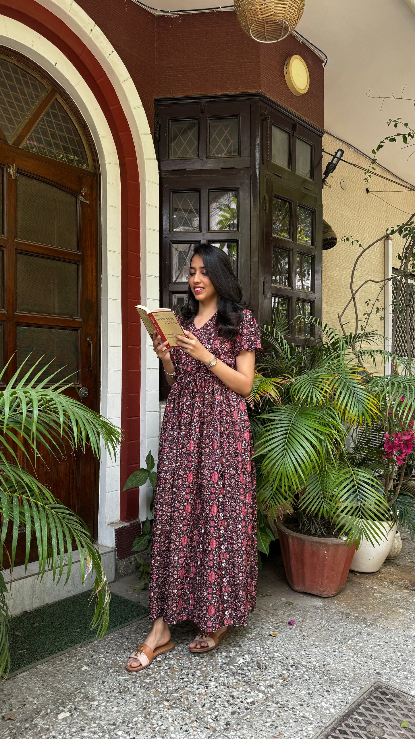 Glee Lounge Dress - Floral Pink