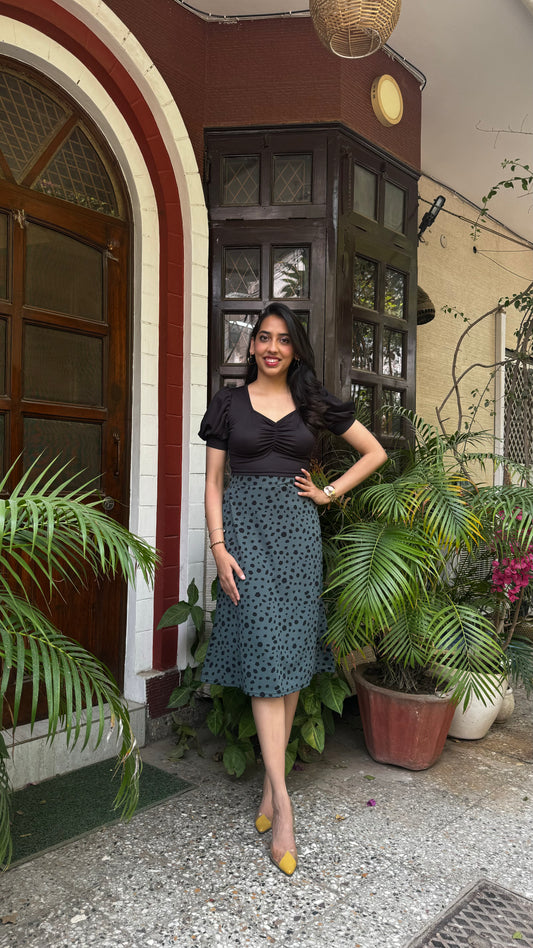 Spotlight Skirt & Top Set- Green