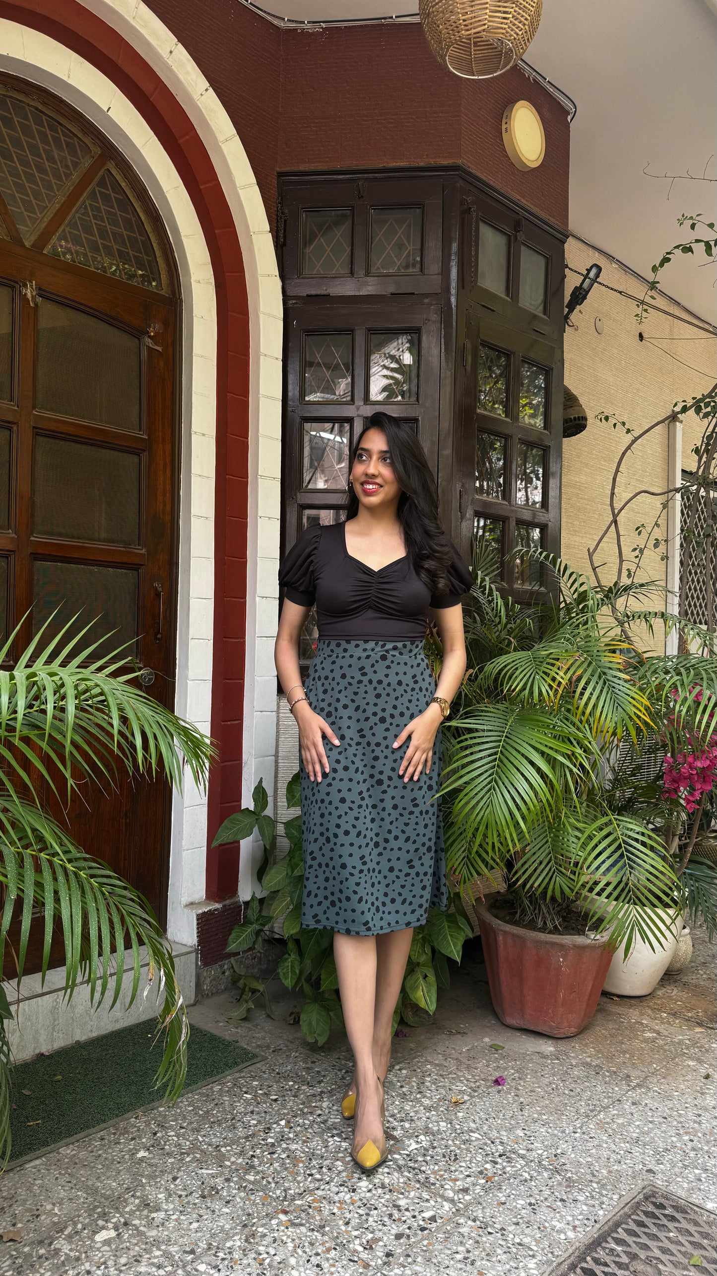 Spotlight Skirt & Top Set- Green