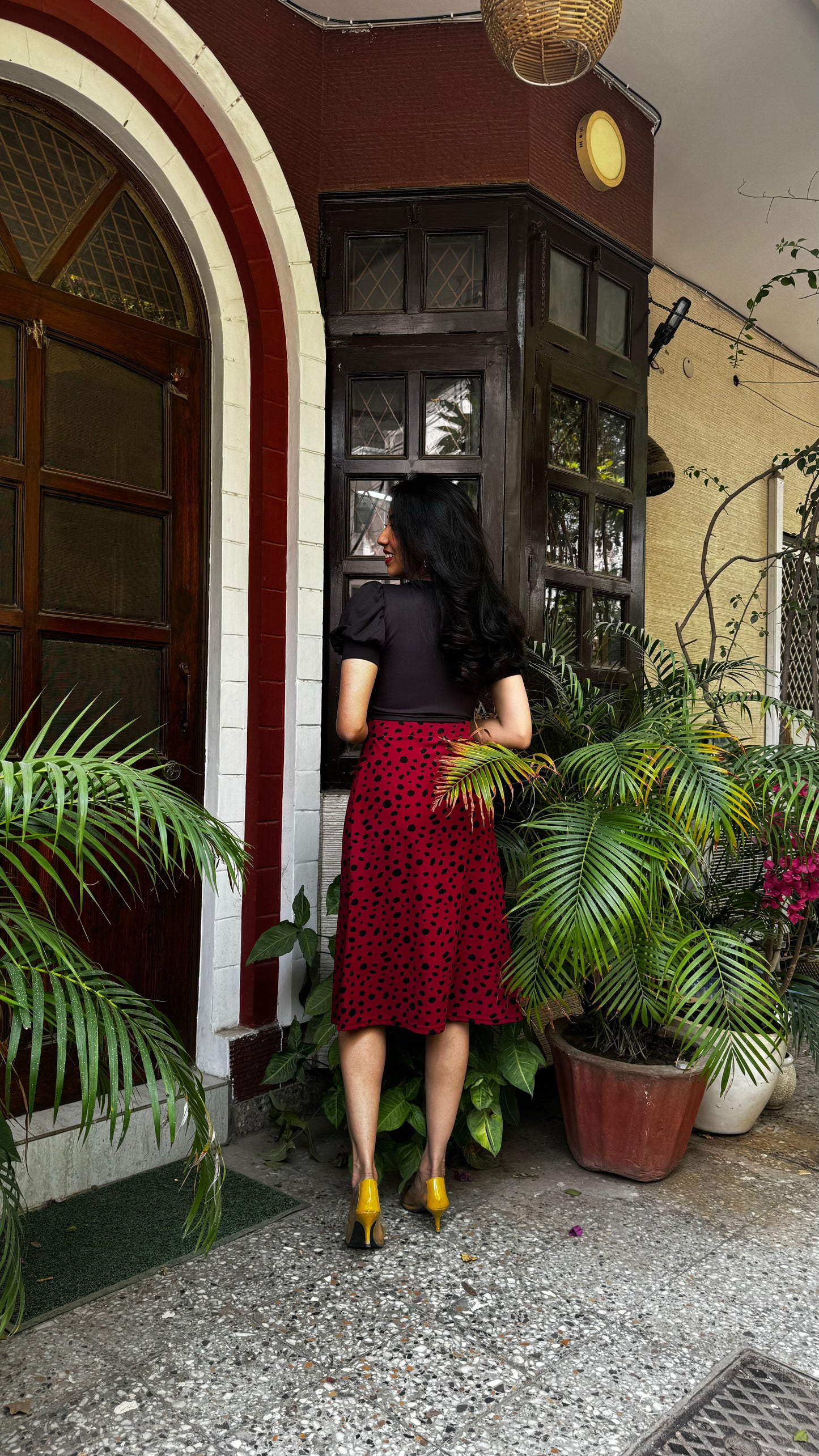 Spotlight Skirt & Top Set- Maroon