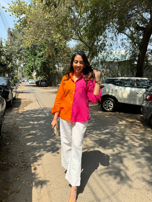 Halfsies Cotton Shirt