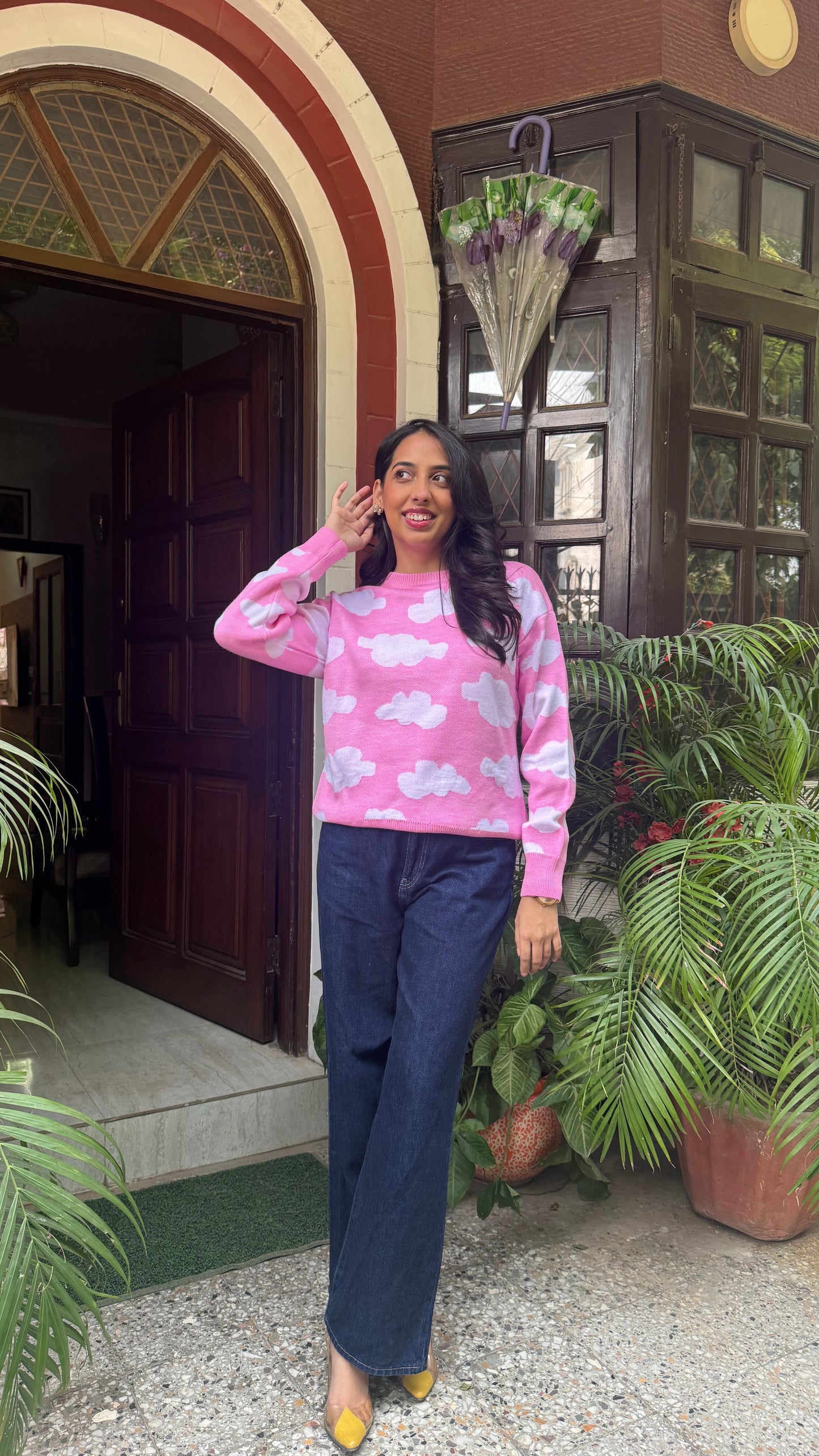 Day Dream Comfort Sweater - Cloud (Free Size)