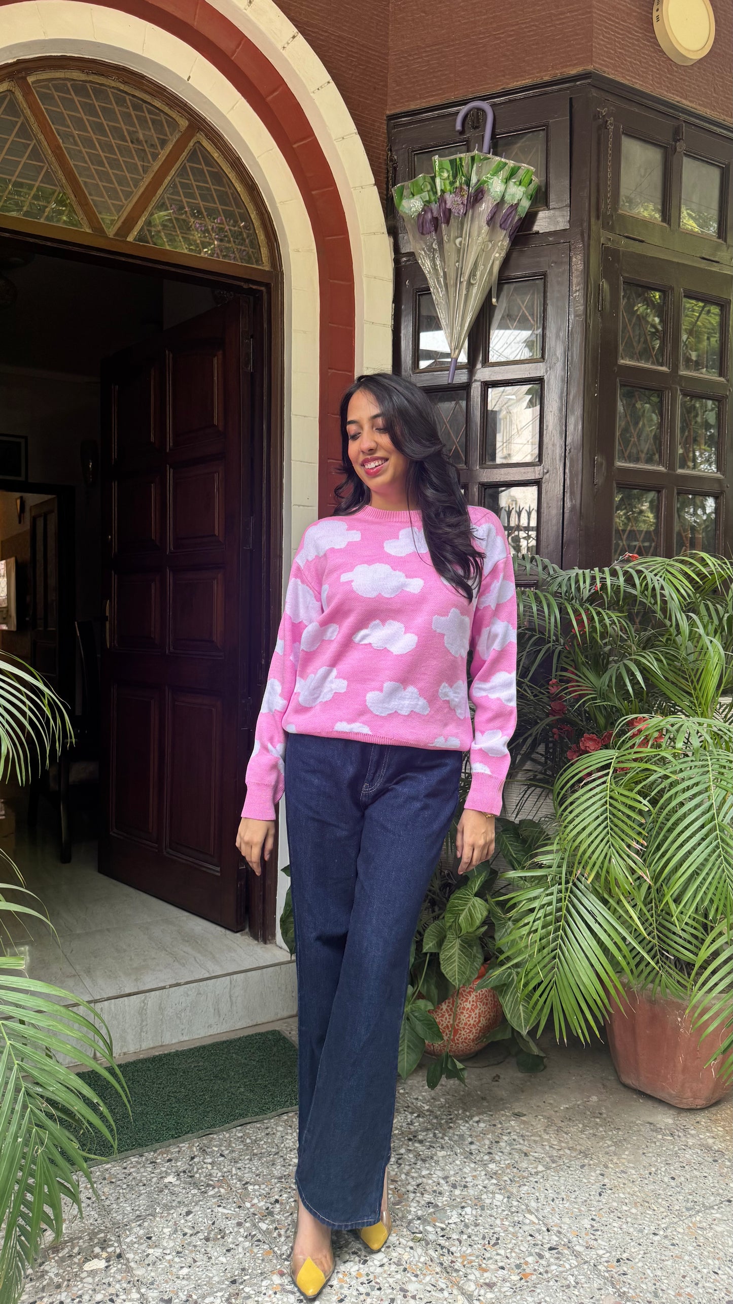 Day Dream Comfort Sweater - Cloud (Free Size)