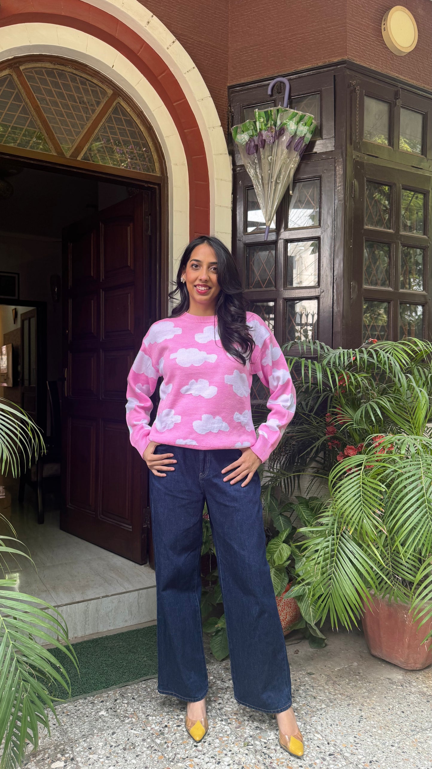 Day Dream Comfort Sweater - Cloud (Free Size)