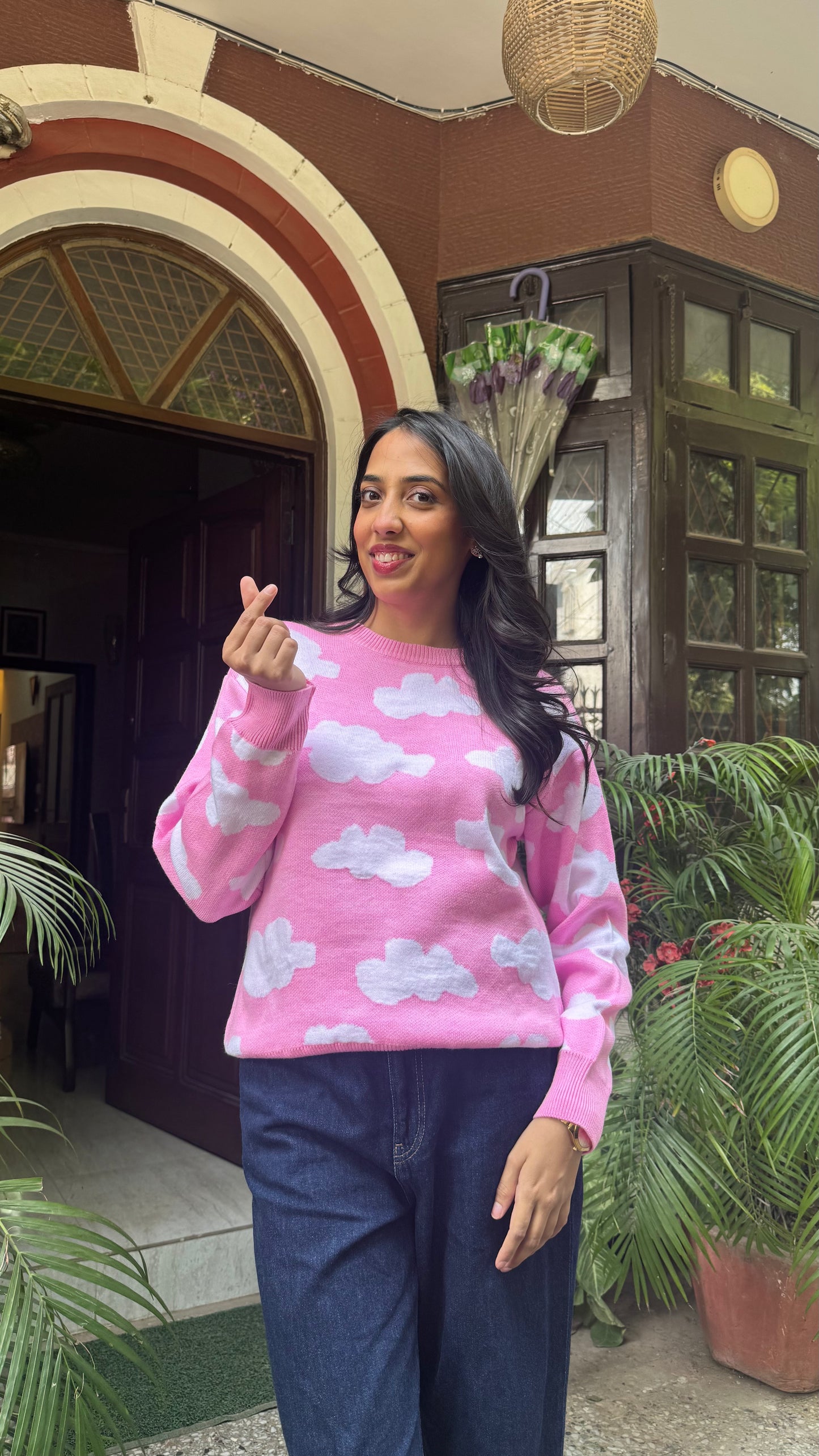 Day Dream Comfort Sweater - Cloud (Free Size)