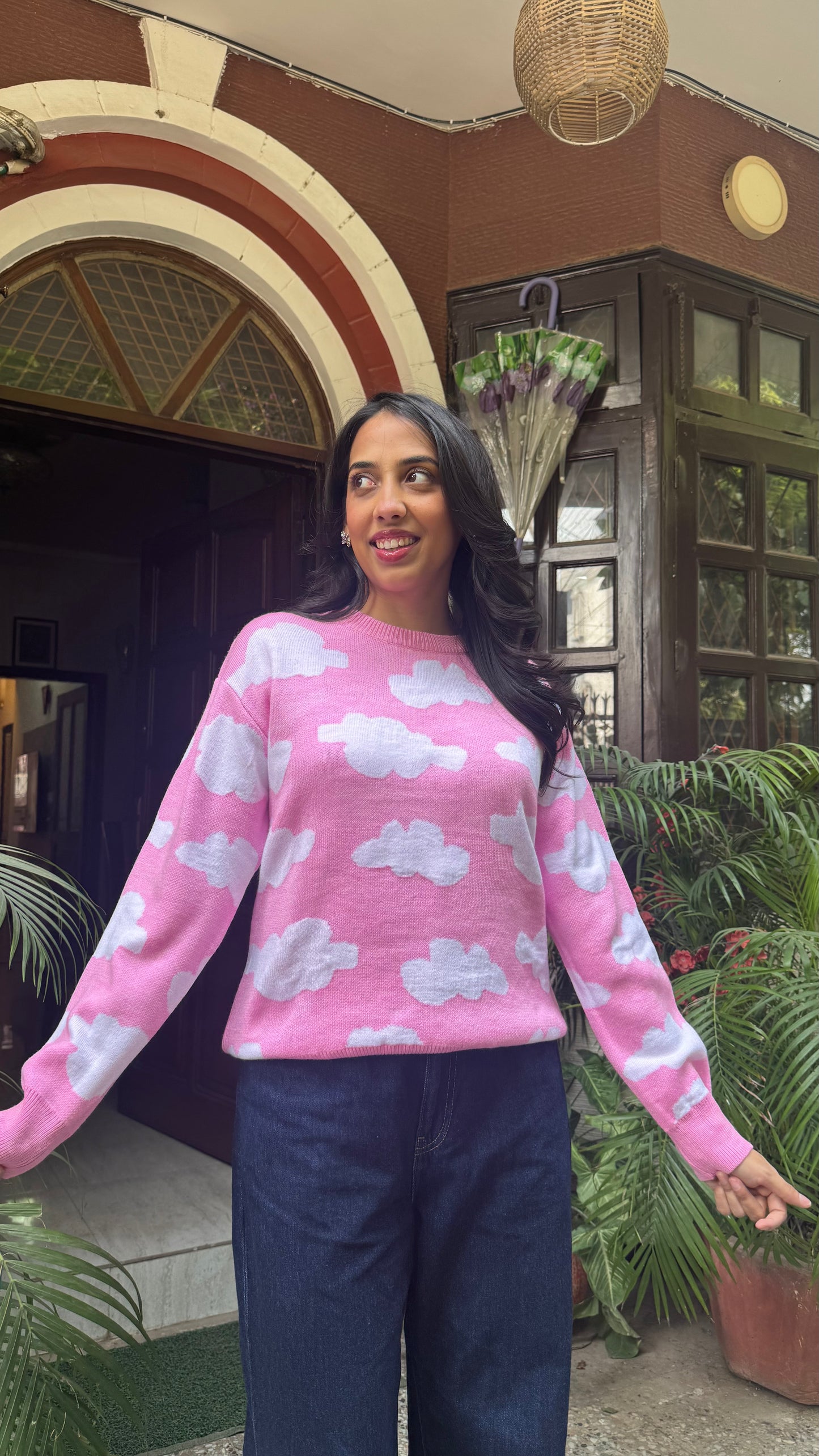 Day Dream Comfort Sweater - Cloud (Free Size)