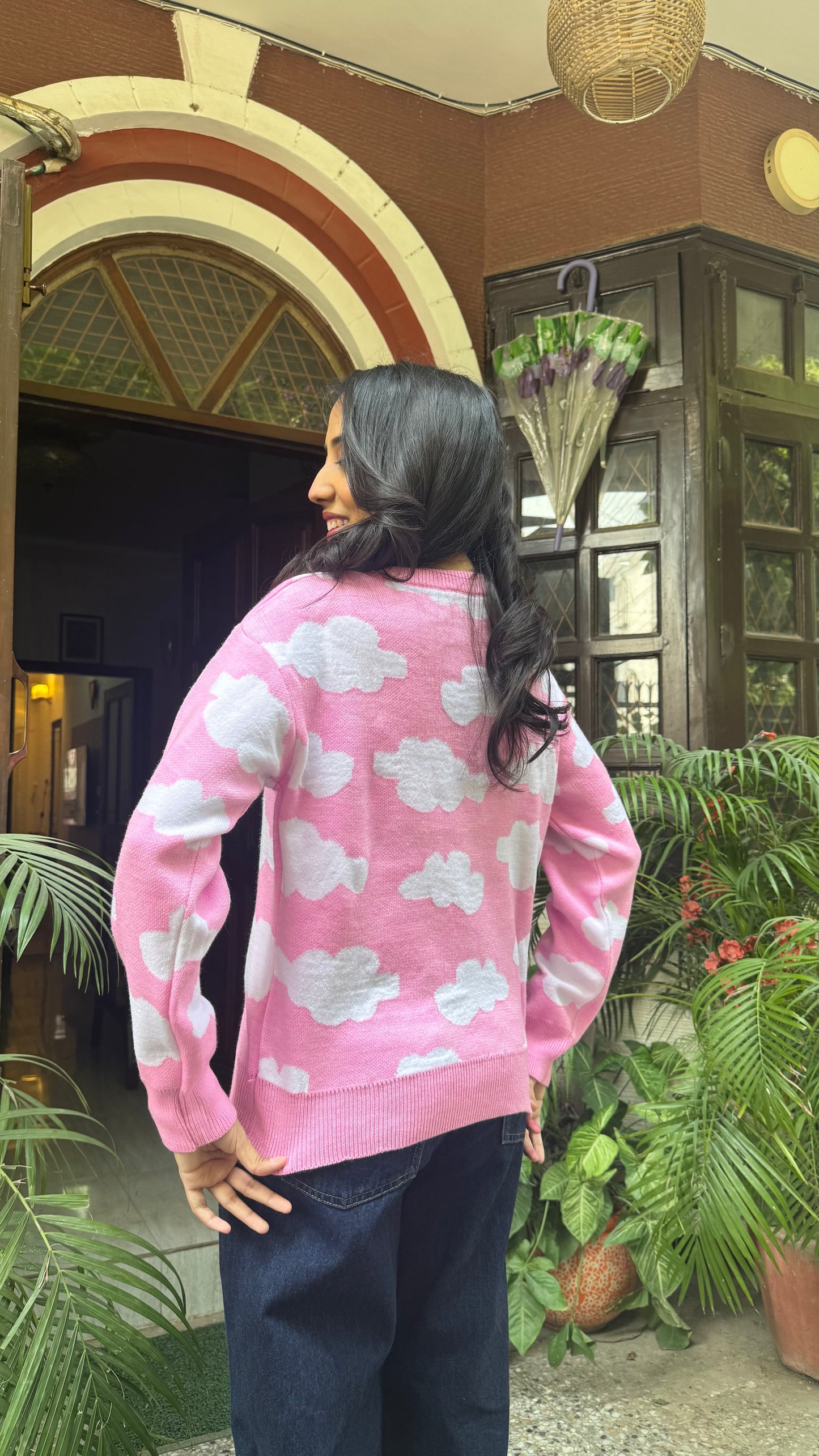 Day Dream Comfort Sweater - Cloud (Free Size)