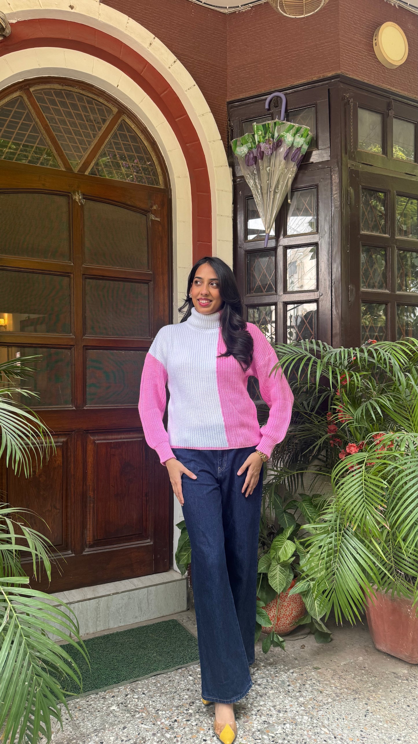 Cotton Candy Knit Turtleneck - Halfsies (Free Size)