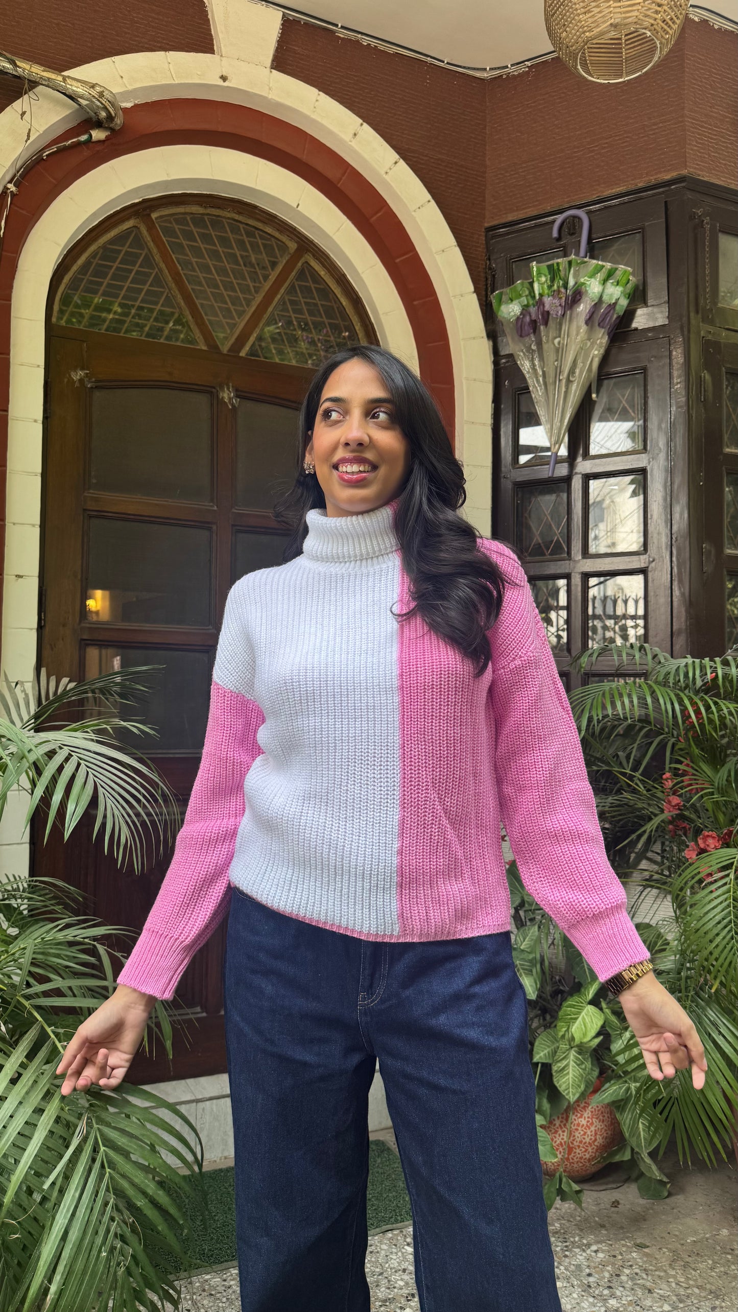 Cotton Candy Knit Turtleneck - Halfsies (Free Size)