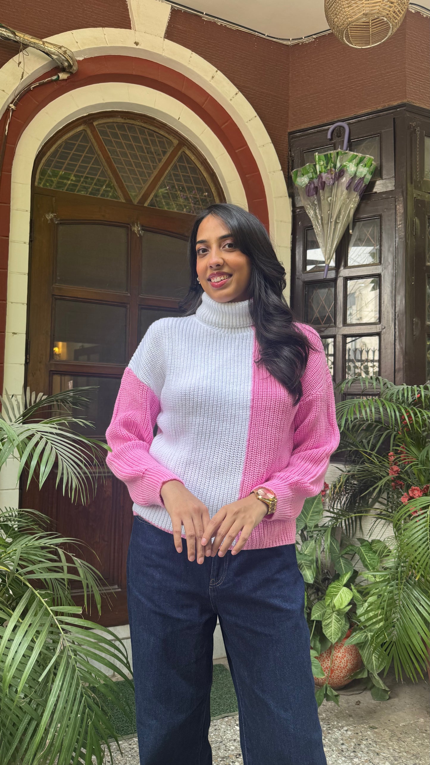 Cotton Candy Knit Turtleneck - Halfsies (Free Size)