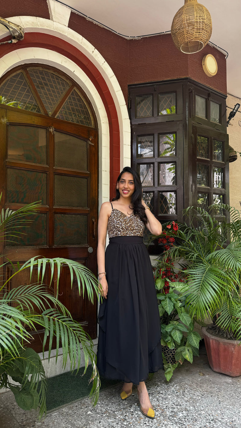 Petals Layered Maxi Dress – Animal