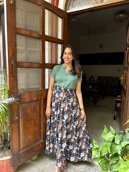 Forest Floor Palazzo (Free Size)