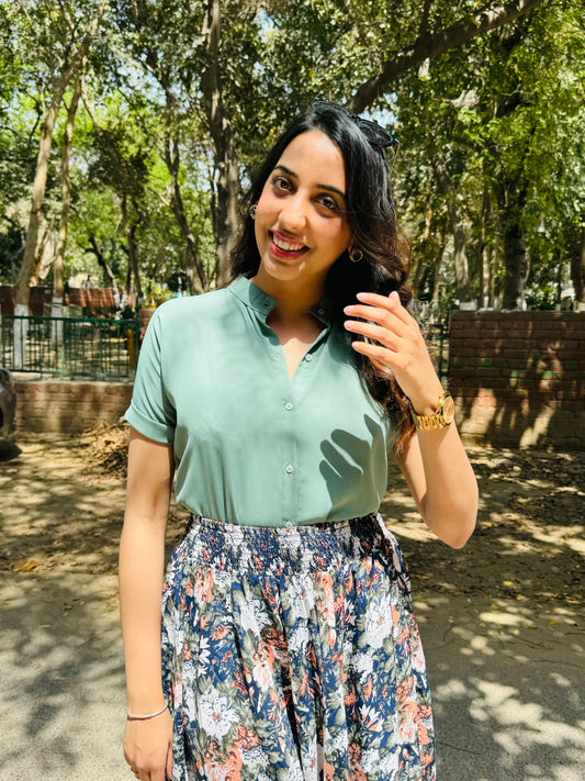 Blossoming Top – Green