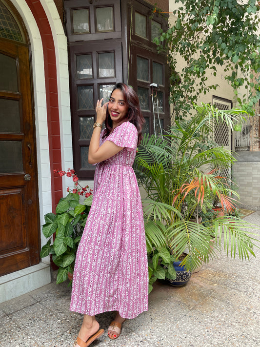 Glee Lounge Dress – Pink