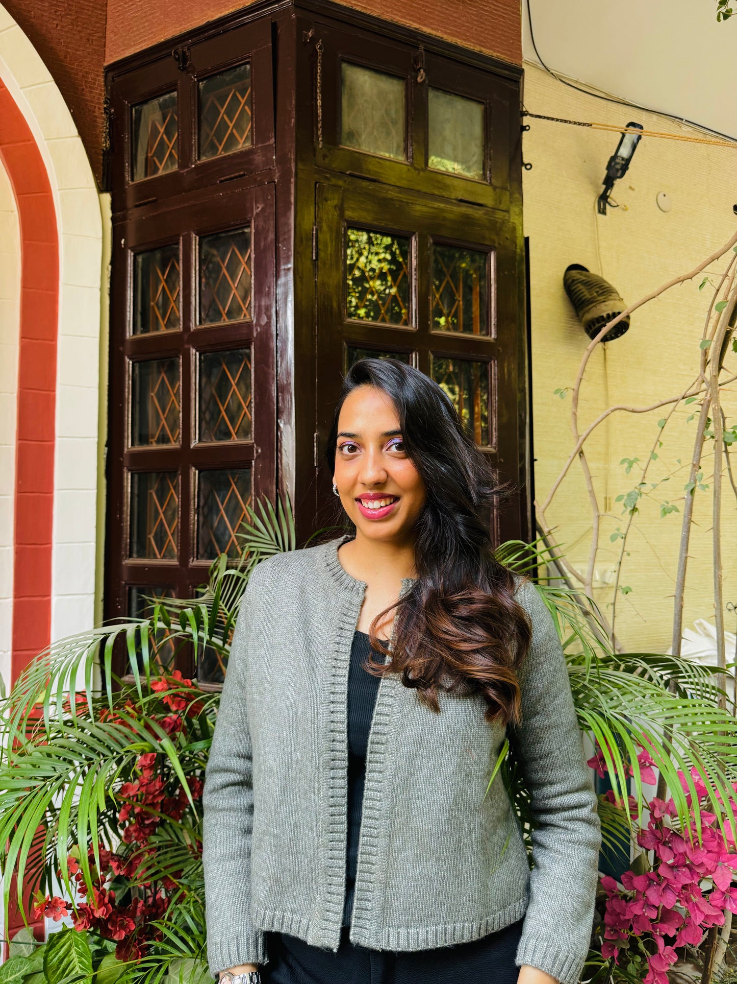 Warm Grey Cardigan (Free Size)