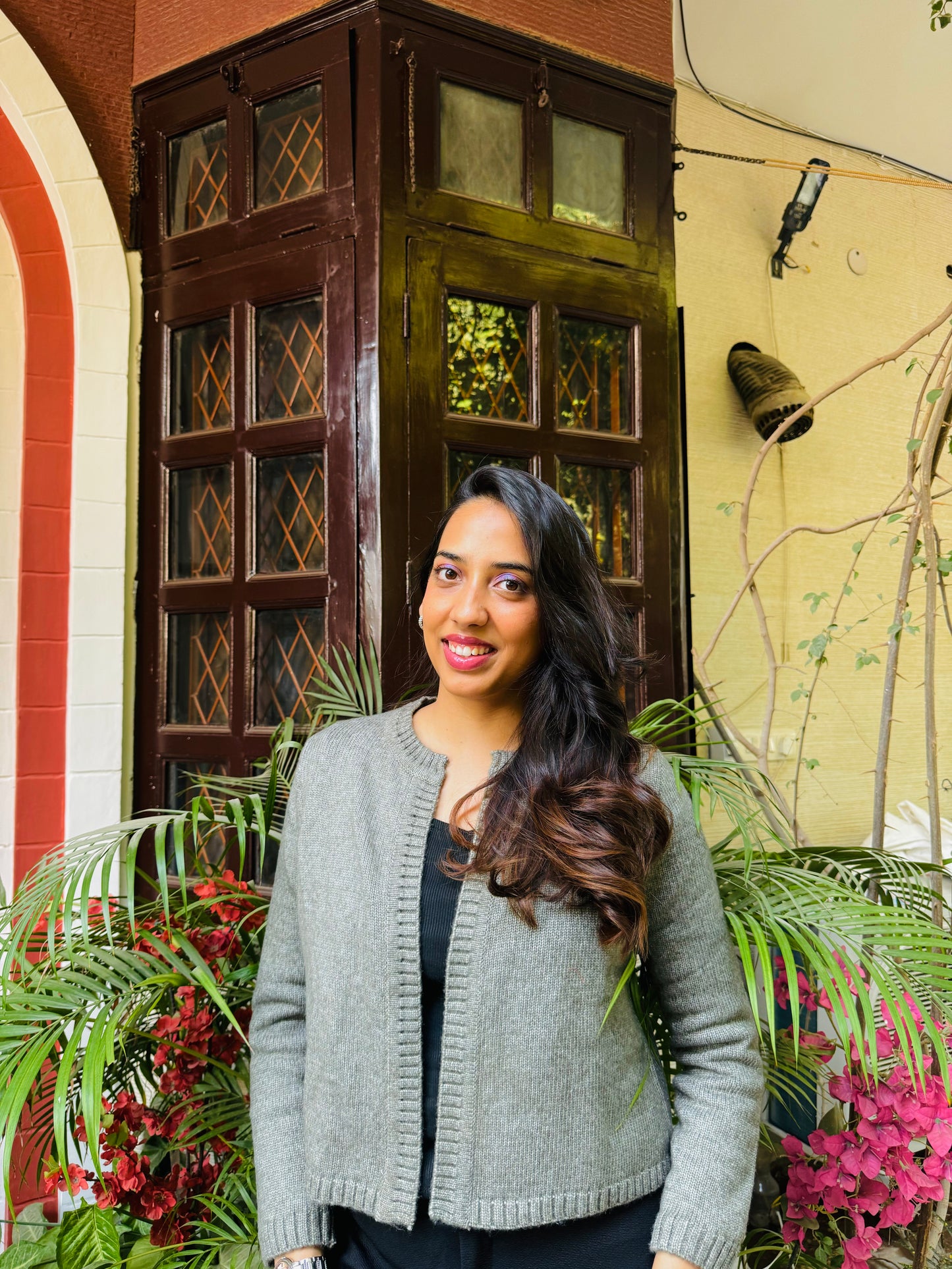 Warm Grey Cardigan (Free Size)