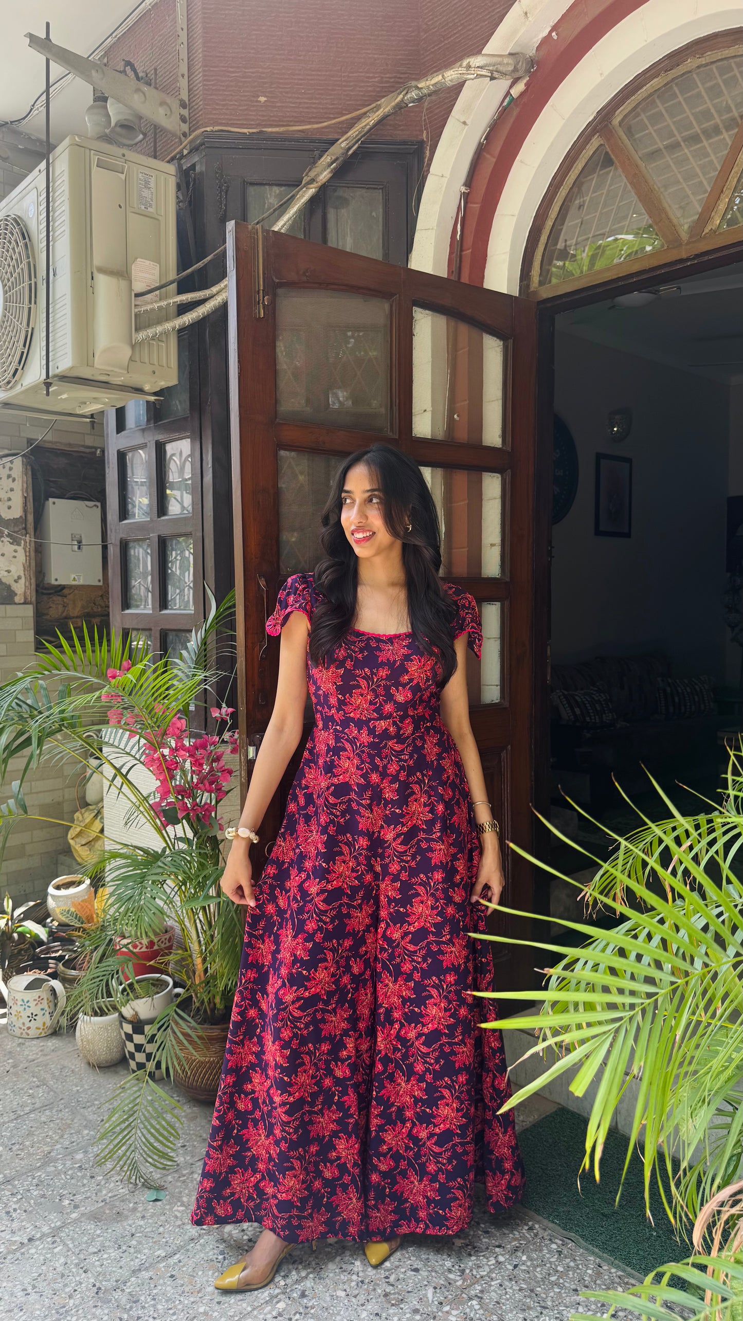 Soleil Lace Jumpsuit - Plum (Premium Collection)