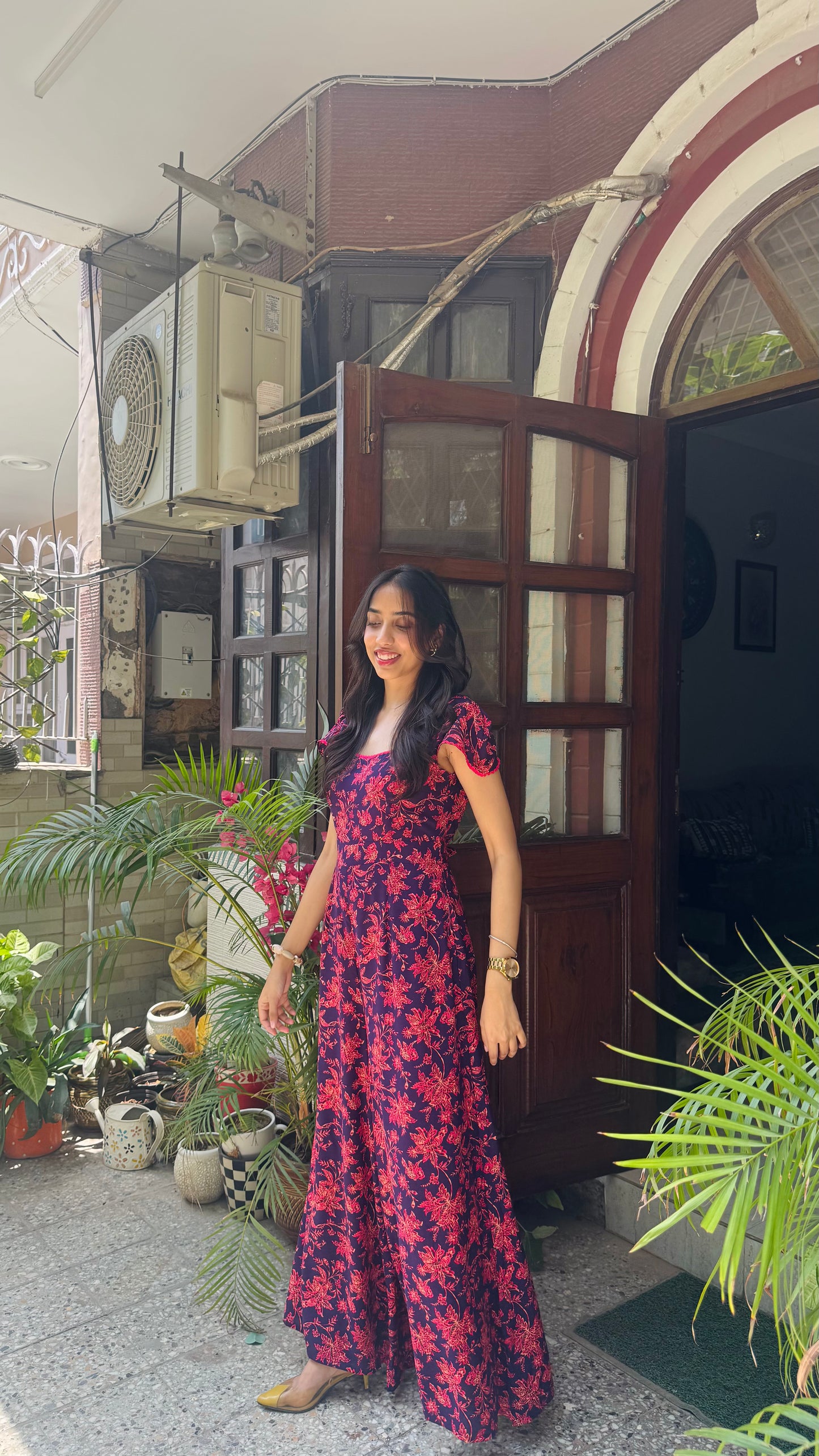 Soleil Lace Jumpsuit - Plum (Premium Collection)