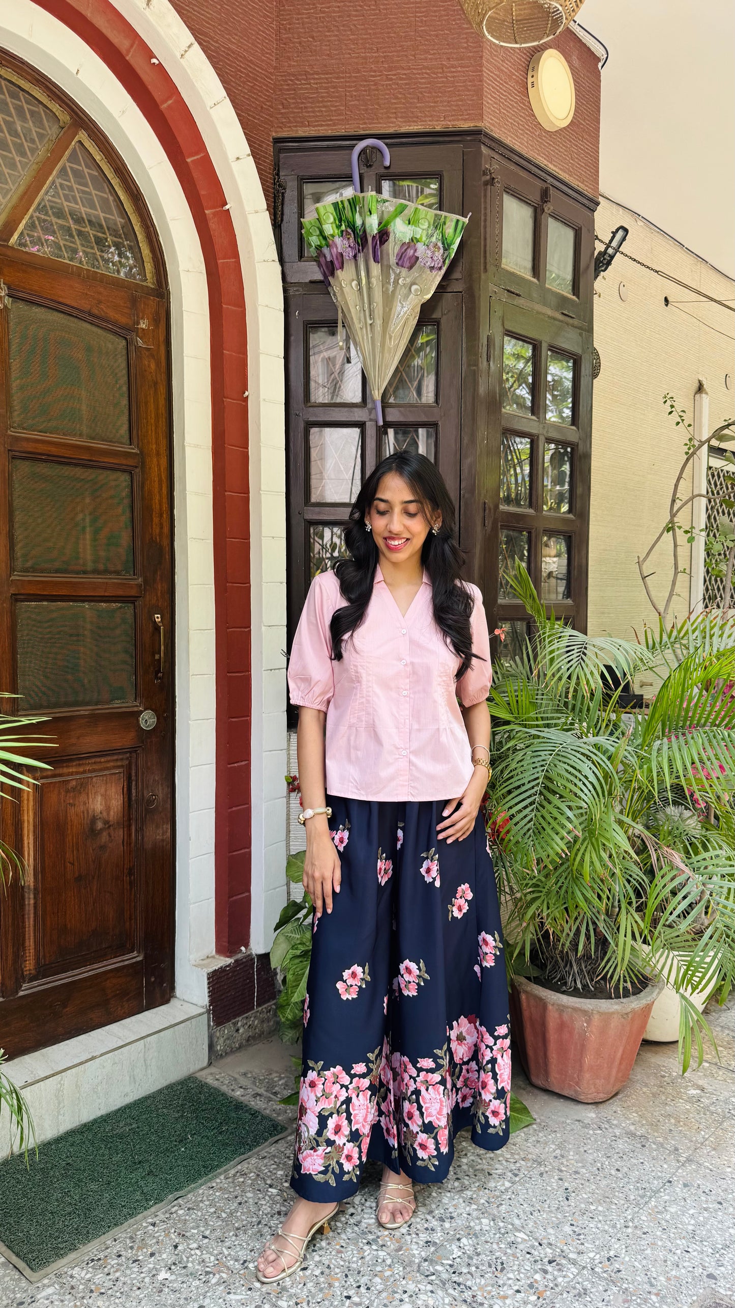 Éloise Flared Trousers – Navy