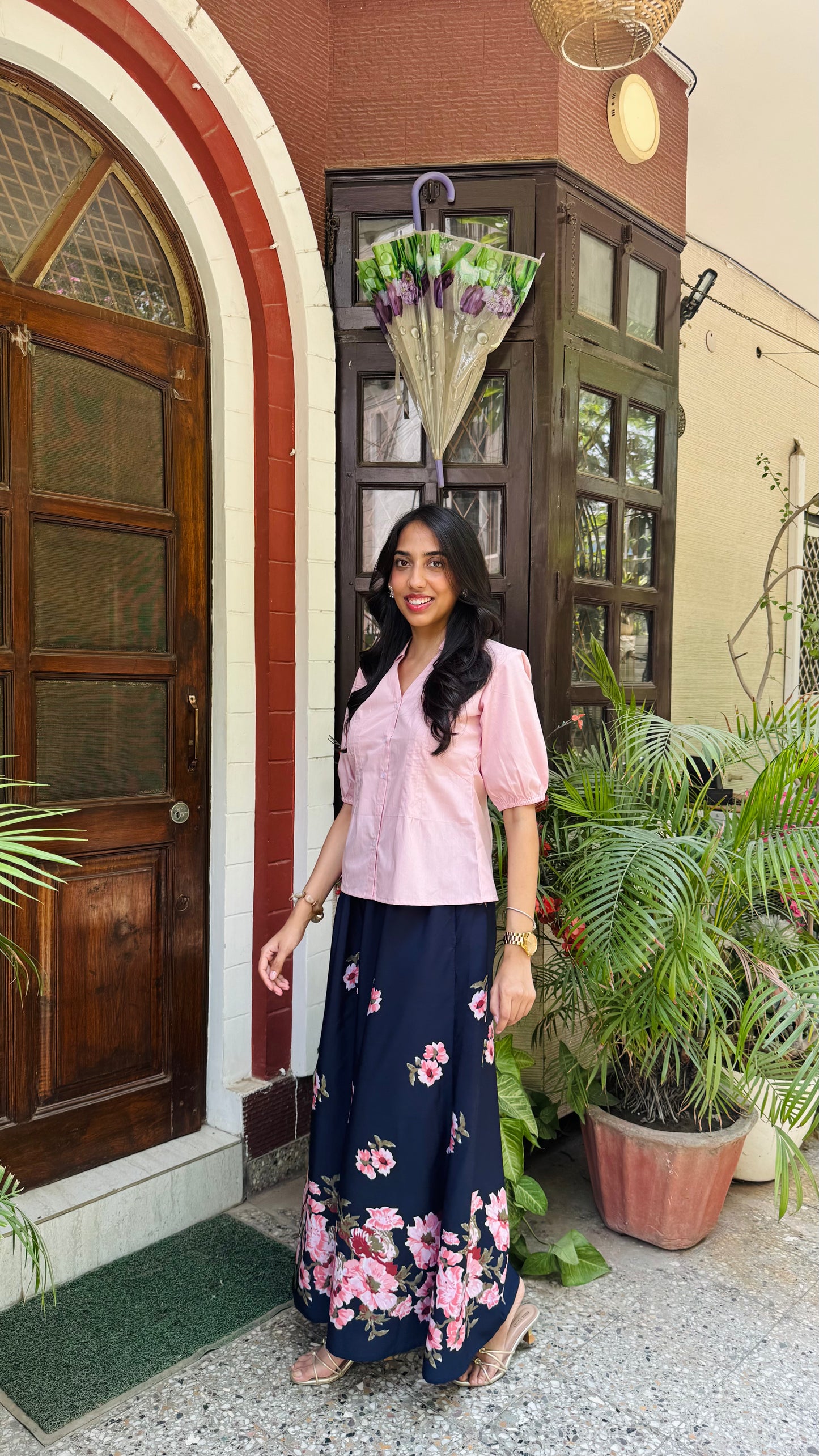 Éloise Flared Trousers – Navy