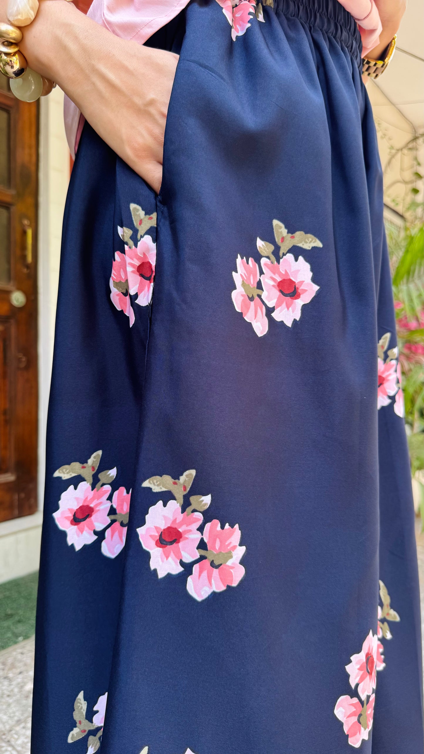 Éloise Flared Trousers – Navy