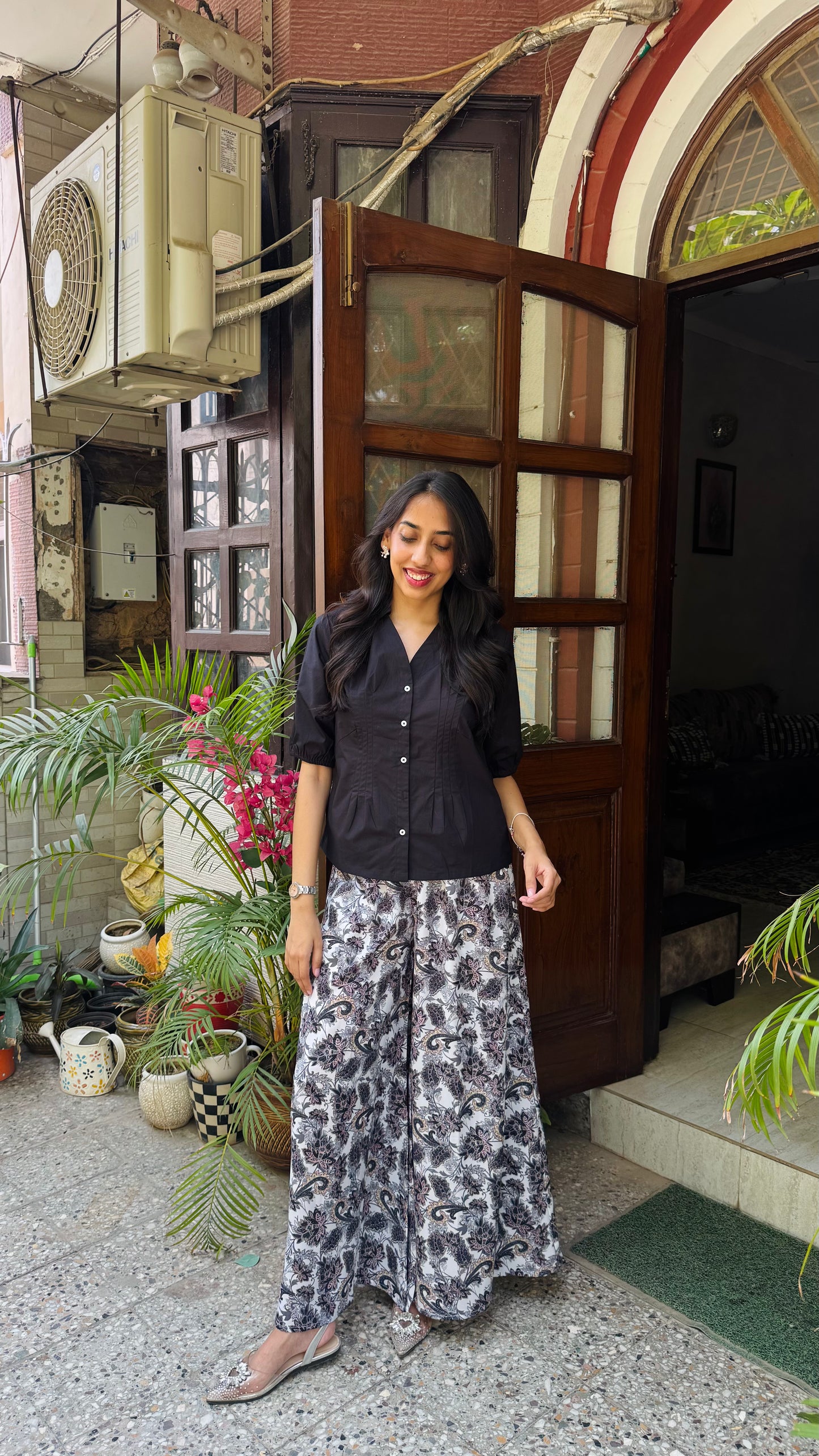 Éloise Flared Trousers – White