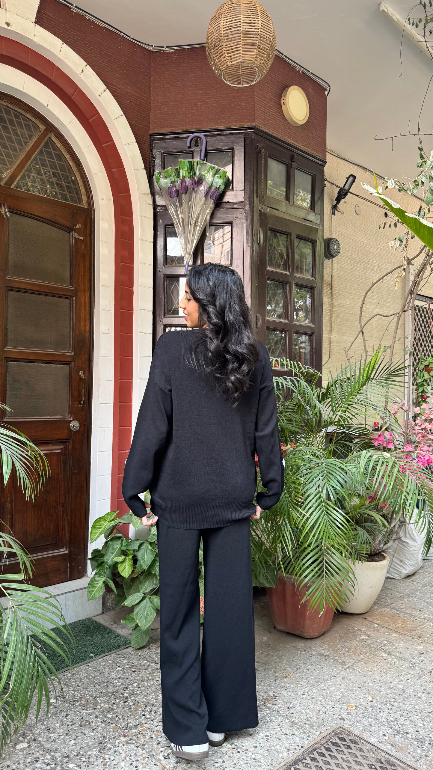 Love Bug Heart Sweater Set - Black (Free Size) - Premium Collection