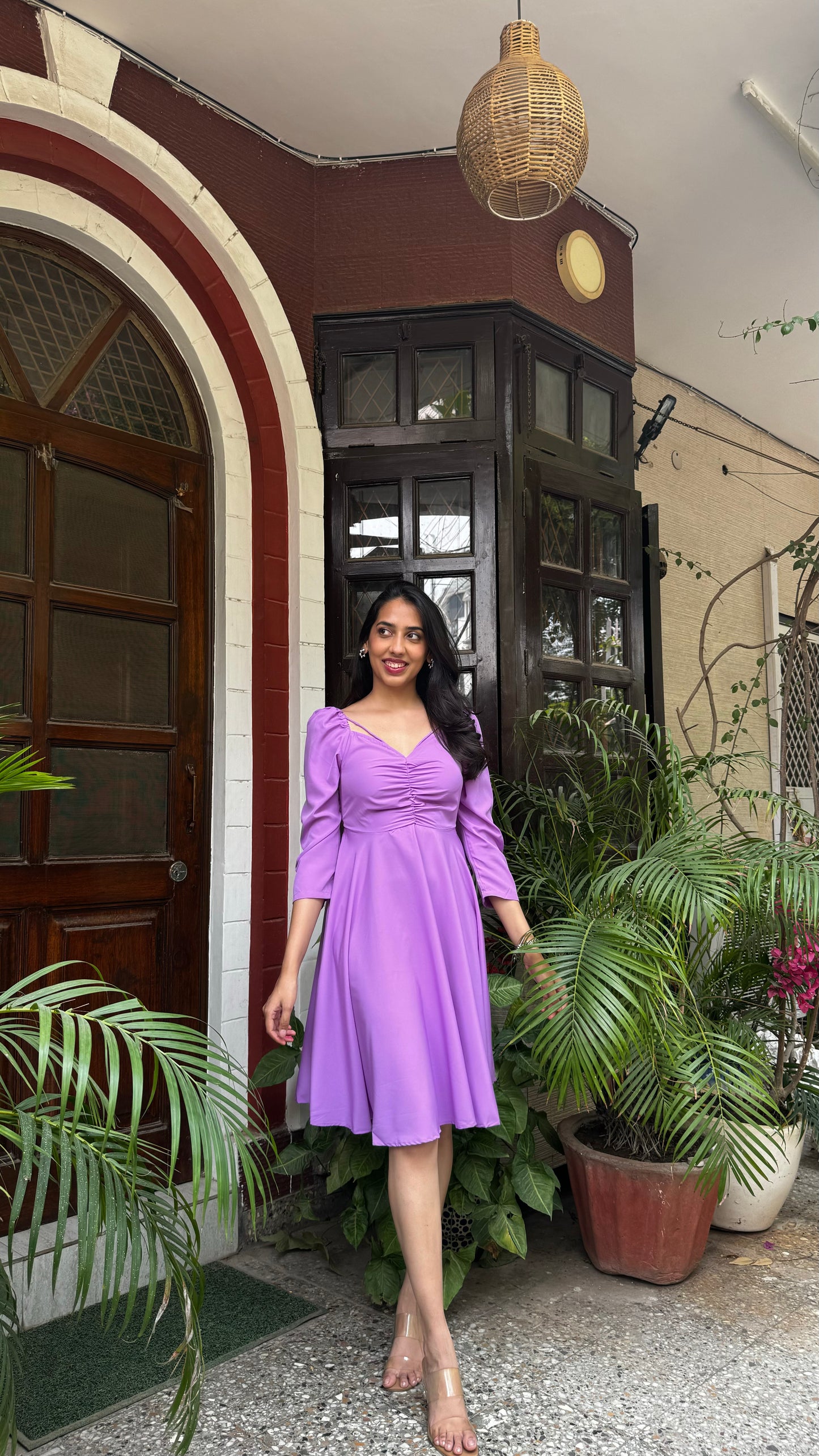 Good Girl Smocked Dress - Lilac